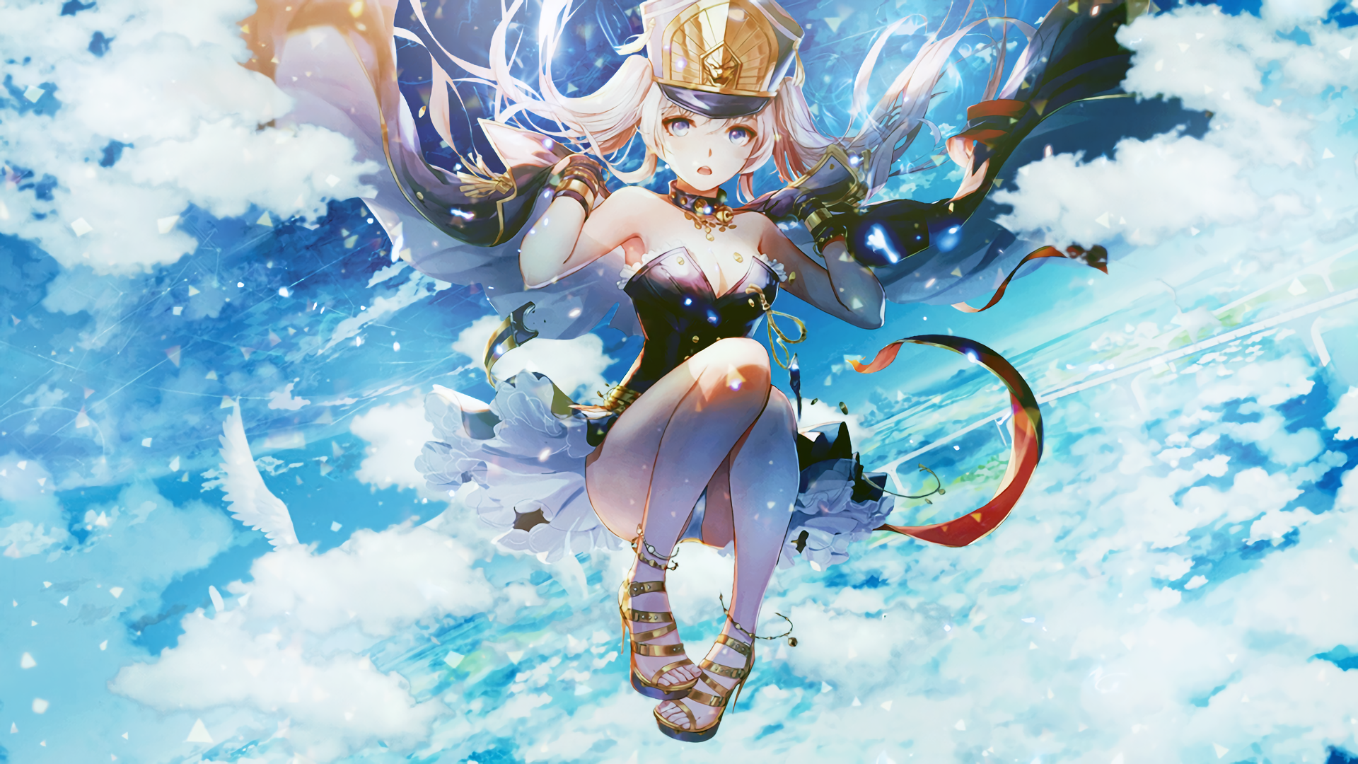Altair from Re:CREATORS in the sky HD Wallpaper