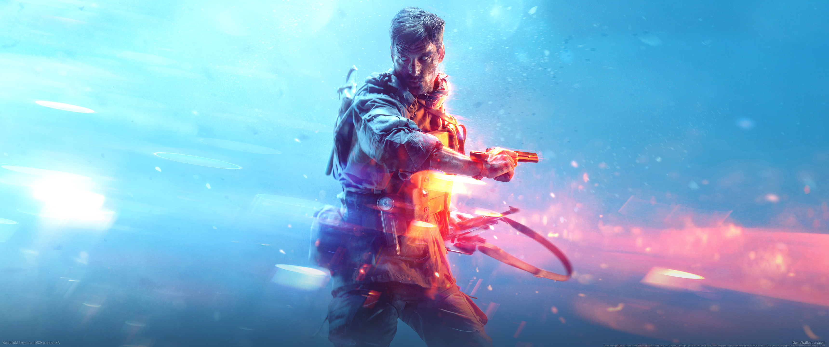 Soldier from Battlefield V holding a pistol HD Wallpaper