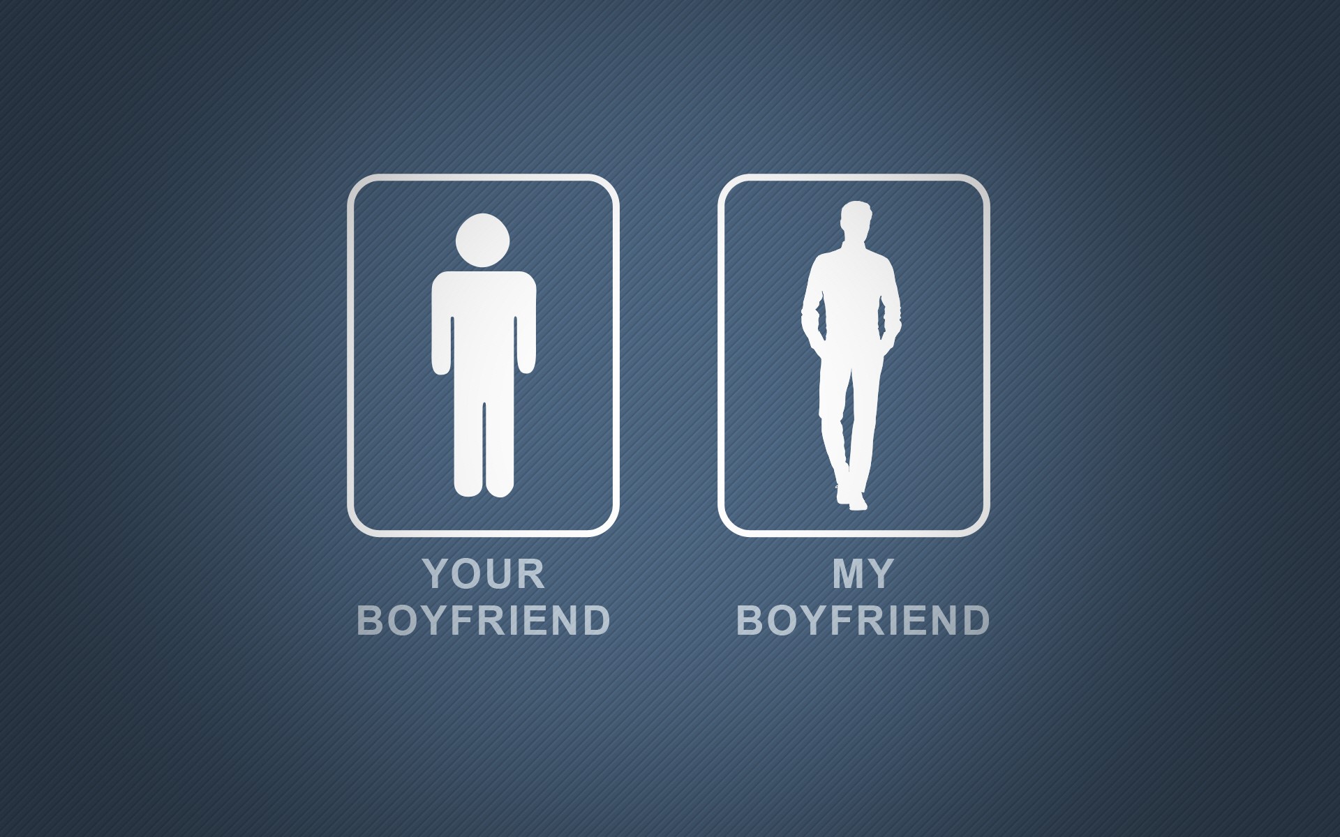 Your Boyfriend vs My Boyfriend humor graphic HD Wallpaper