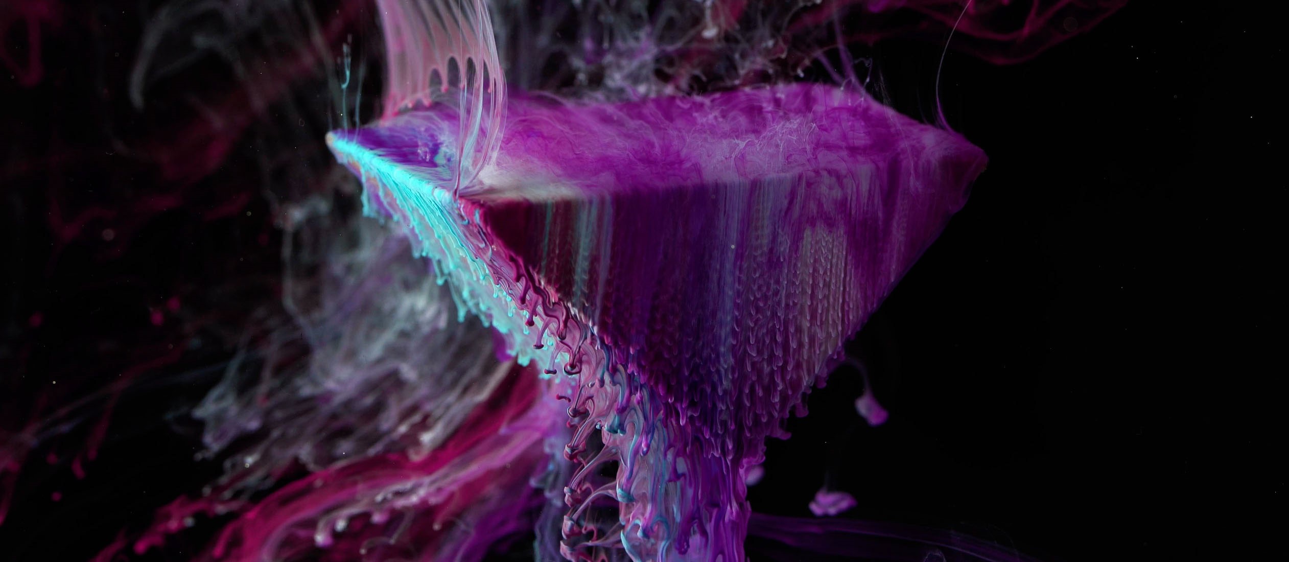 Purple and blue liquid abstract HD Wallpaper