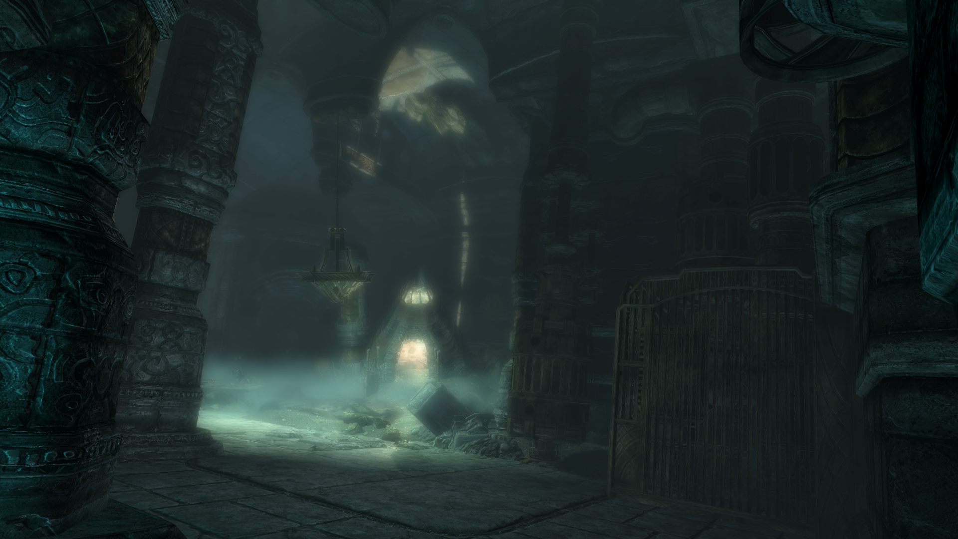 The Elder Scrolls V: Skyrim dungeon interior HD Wallpaper