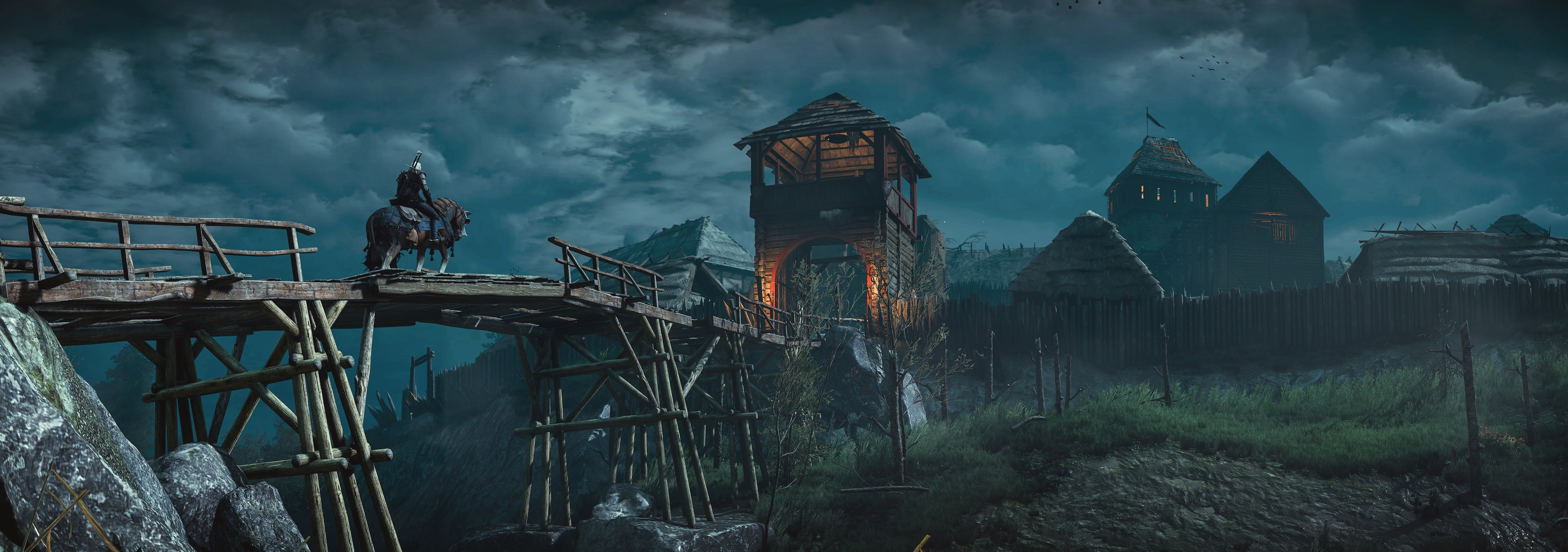 Geralt of Rivia from The Witcher 3: Wild Hunt in Velen HD Wallpaper