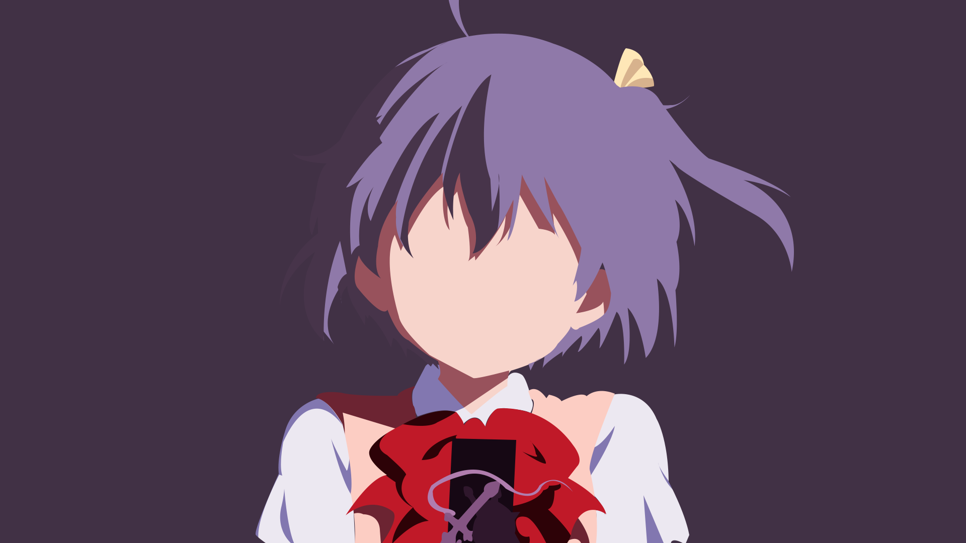 Takanashi Rikka from Chuunibyou demo Koi ga Shitai! Minimalist Art HD Wallpaper