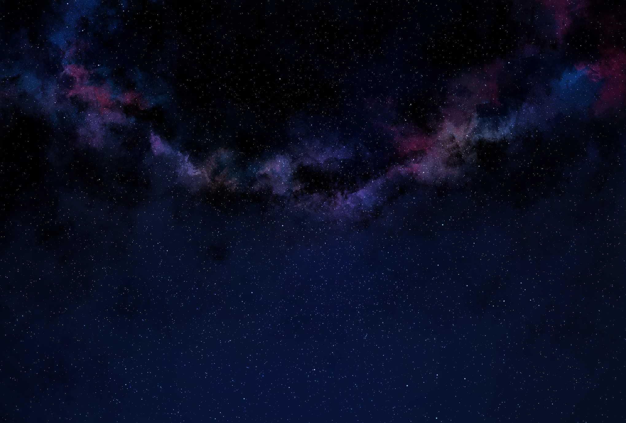 Night sky with colorful nebula and stars HD Wallpaper