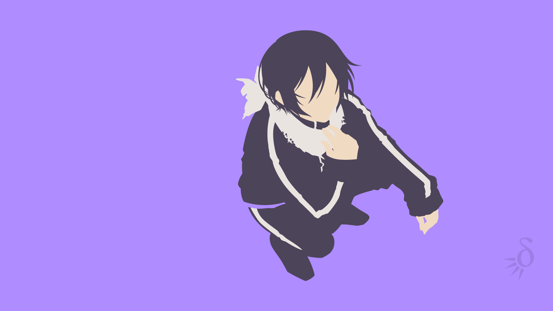 Yato from Noragami minimalist anime art HD Wallpaper