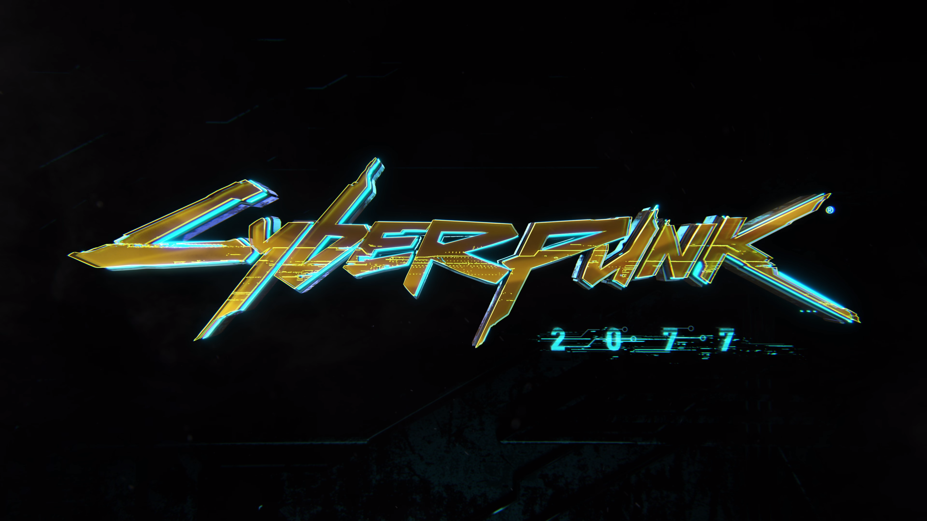 Cyberpunk 2077 Logo HD Wallpaper