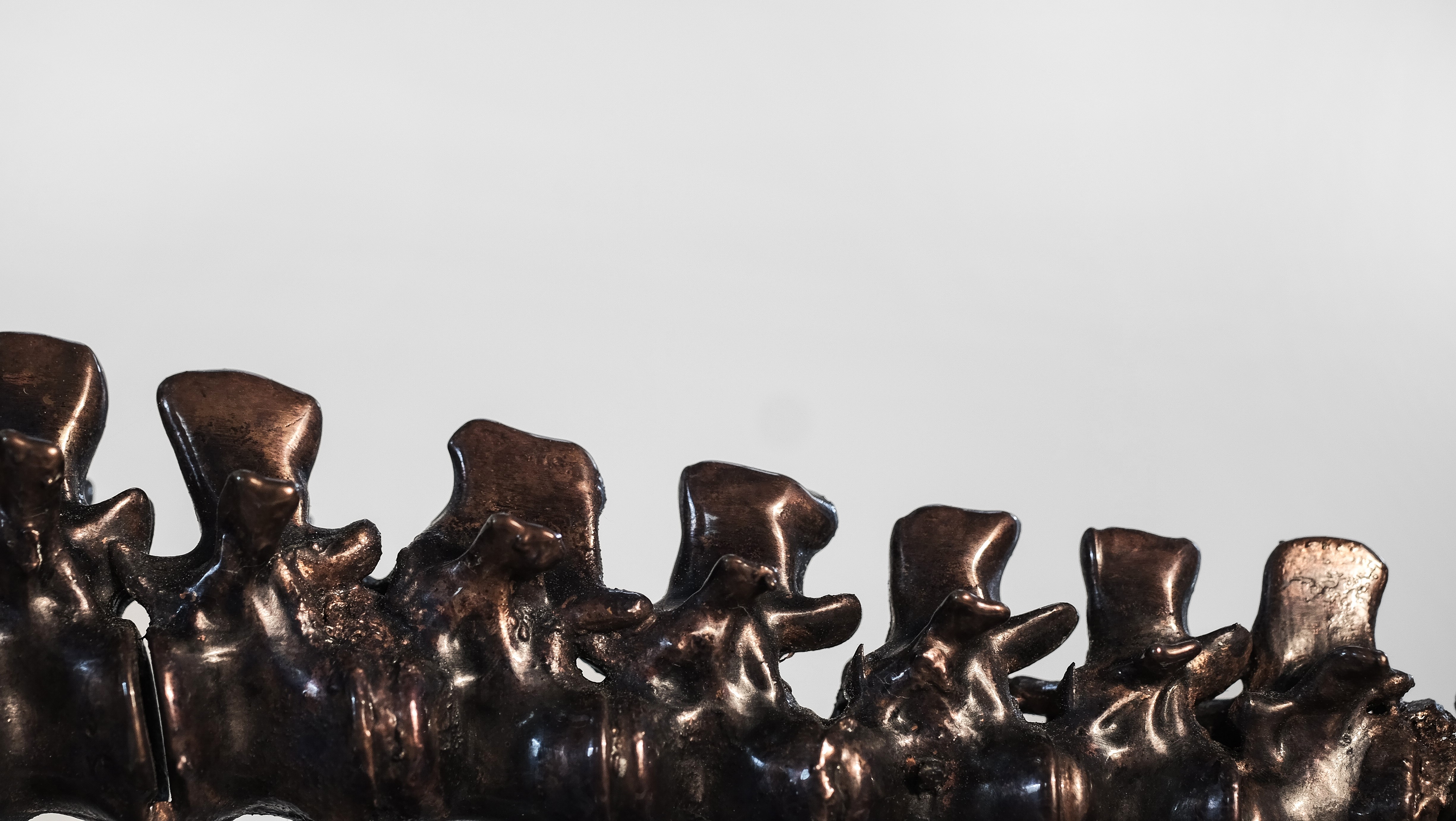 Copper Art Skeleton Installation HD Wallpaper