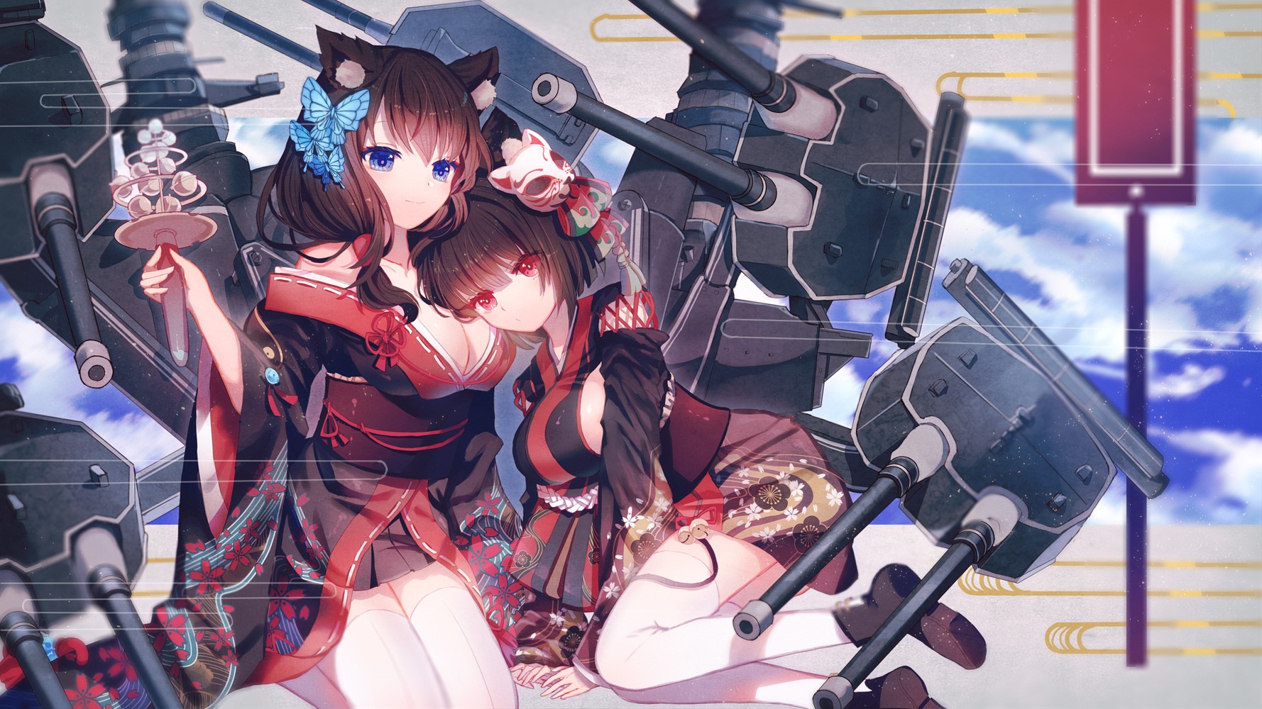 Yamashiro and Fusou from Azur Lane HD Wallpaper