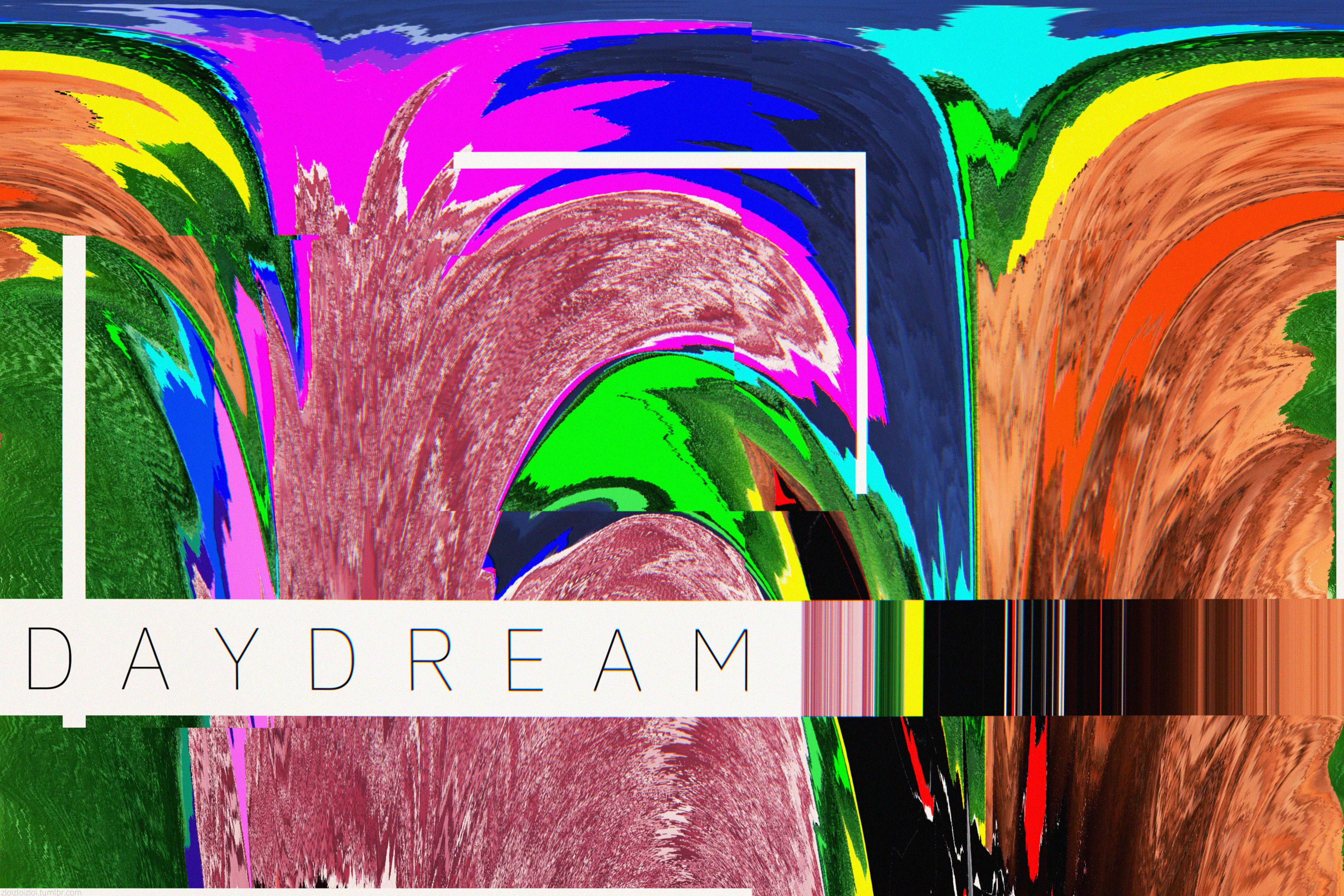 Abstract glitch art DAYDREAM HD Wallpaper