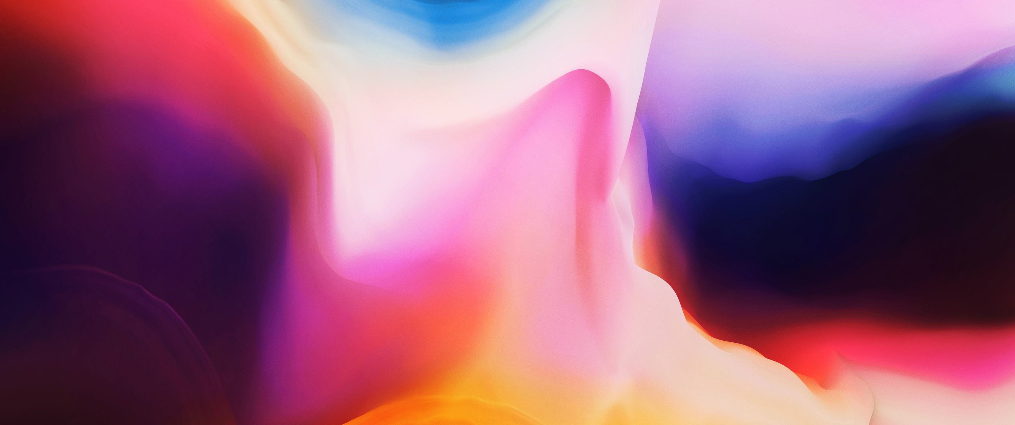 Abstract colorful digital art with pink and purple swirls HD Wallpaper
