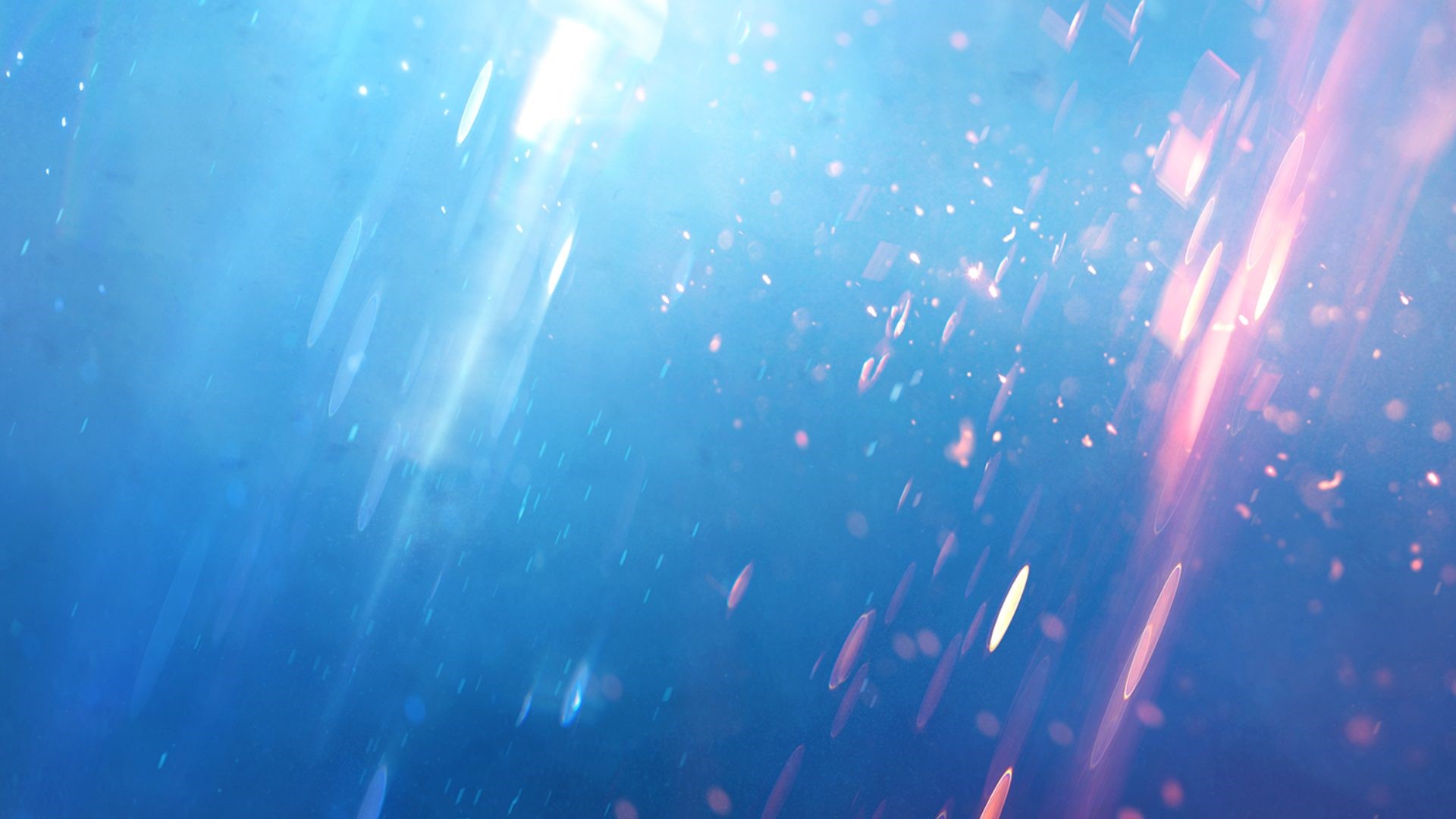 Abstract blue and pink light streaks with particles HD Wallpaper