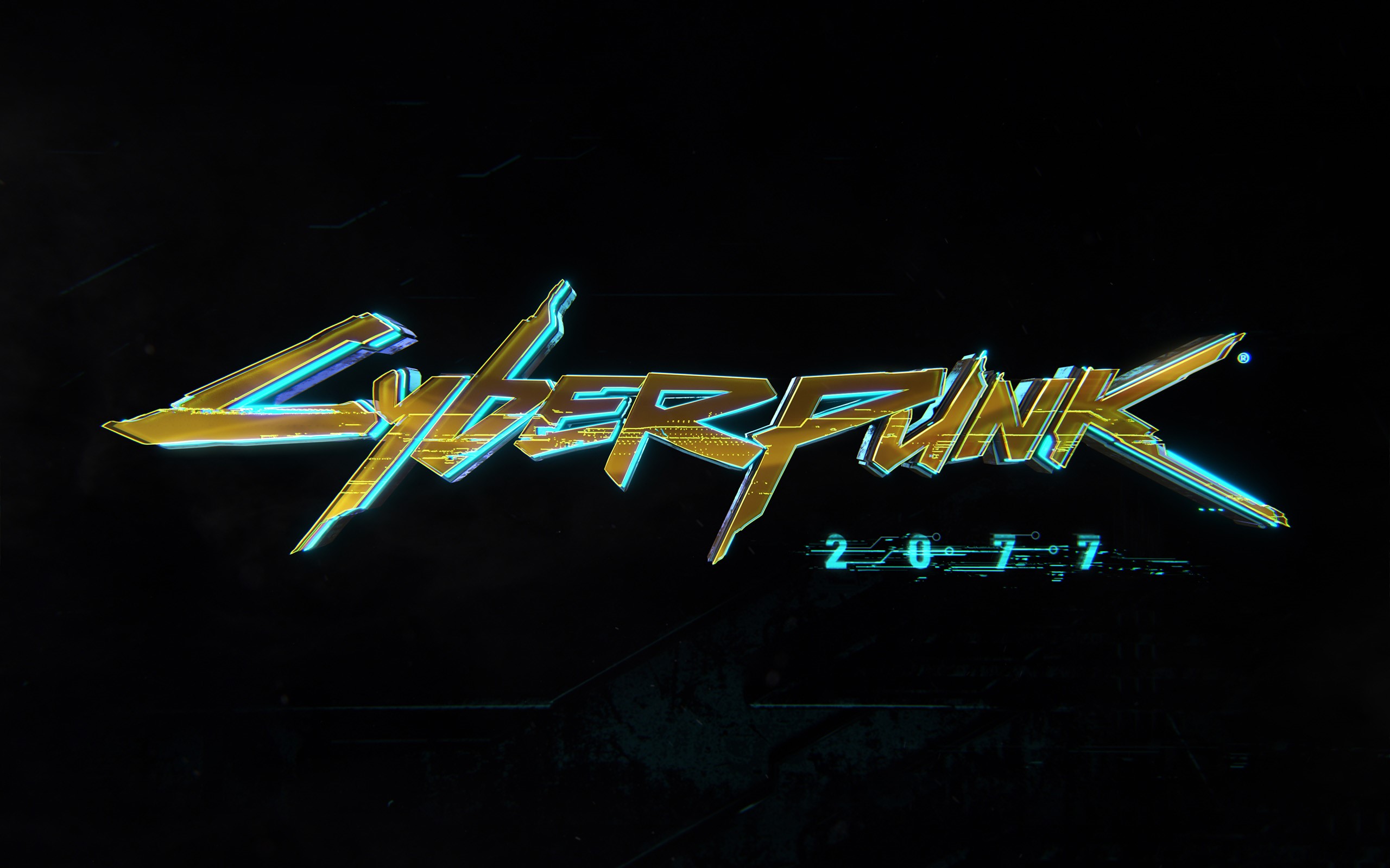 Cyberpunk 2077 logo HD Wallpaper