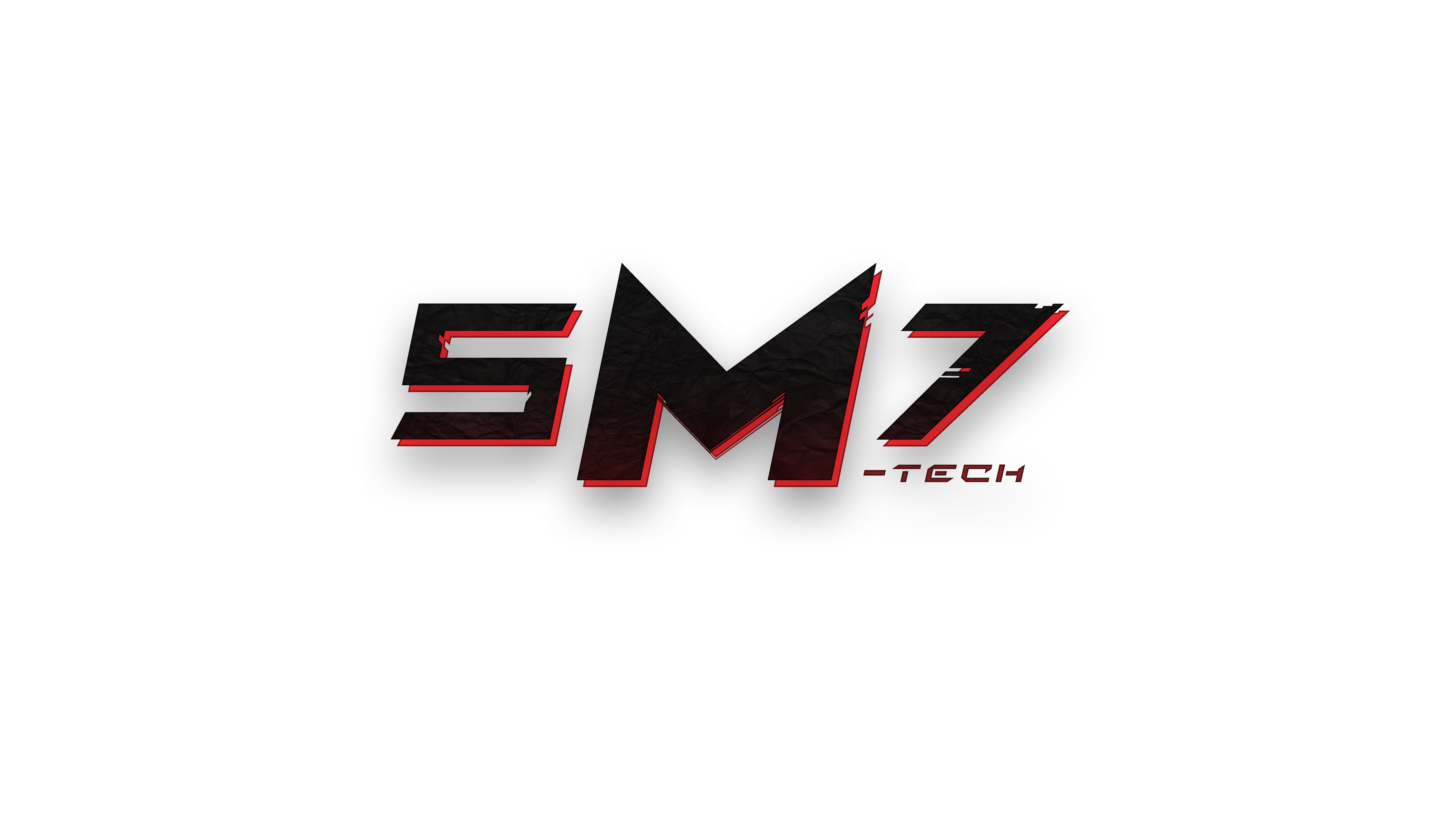 SMZ-TECH logo with red accents HD Wallpaper