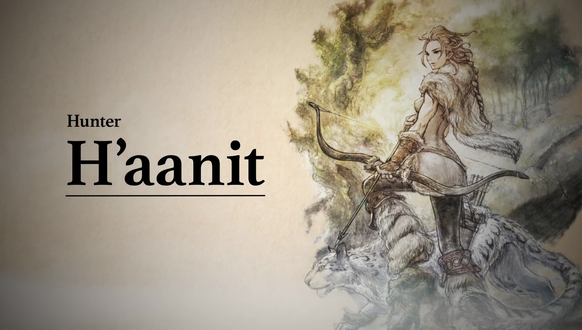 H'aanit the Hunter from Octopath Traveler HD Wallpaper