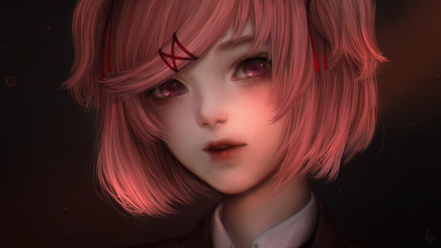 Natsuki from Doki Doki Literature Club HD Wallpaper