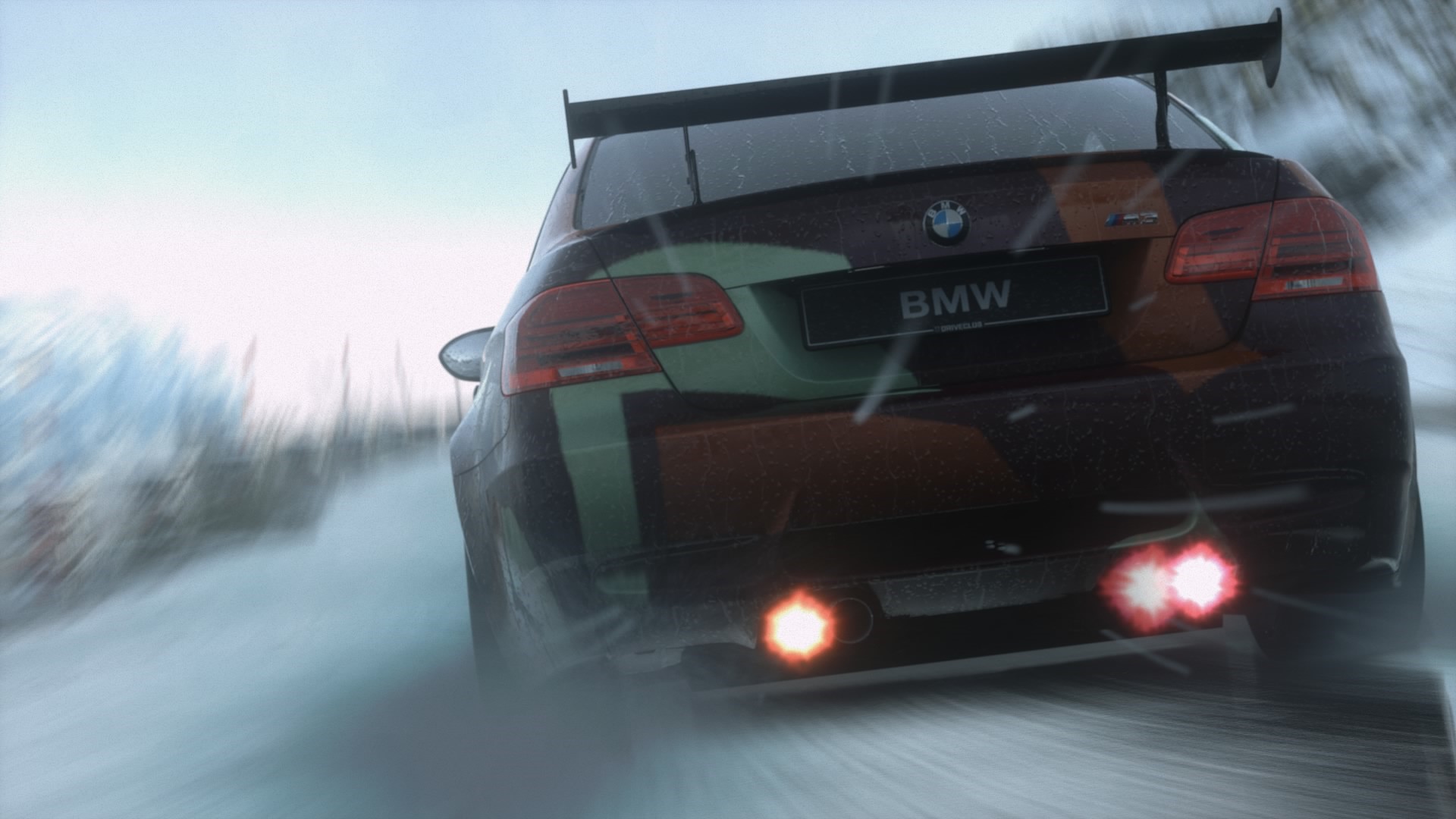 BMW E92 M3 from Driveclub in snow HD Wallpaper