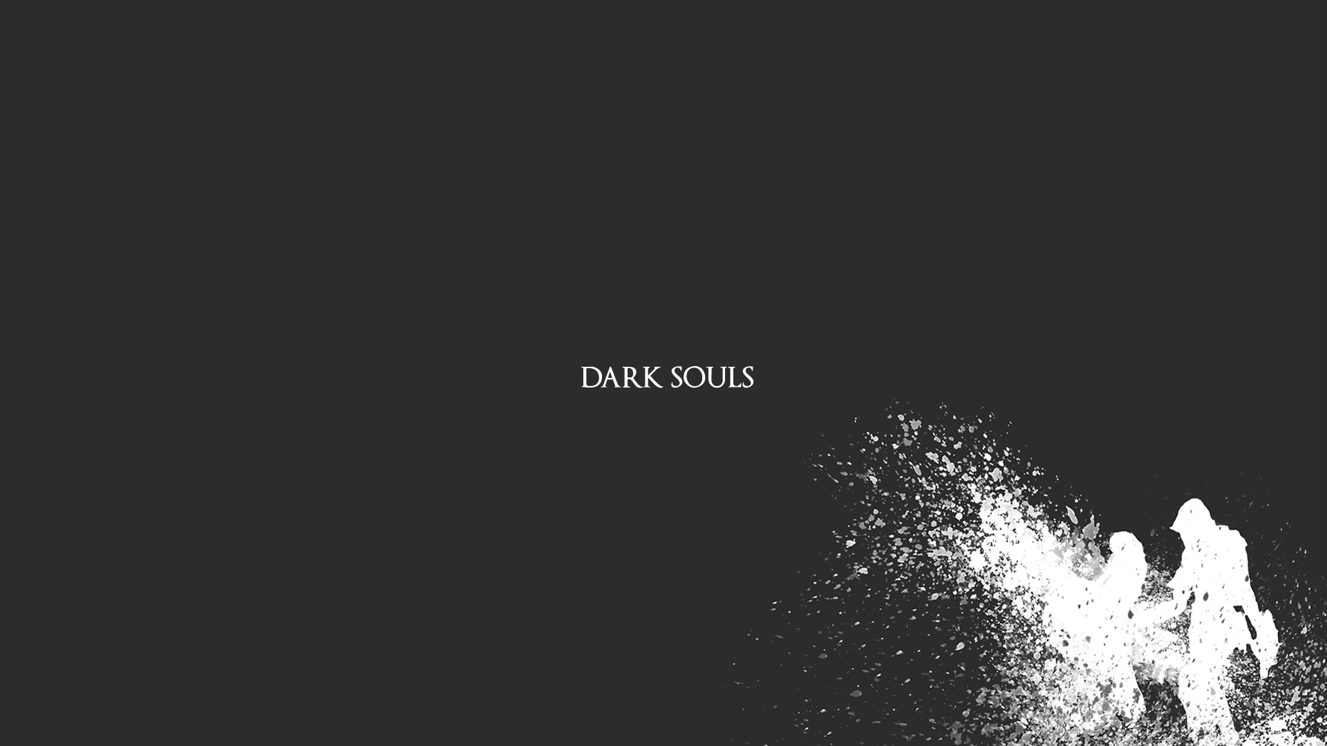 Dark Souls minimalist video game title screen HD Wallpaper