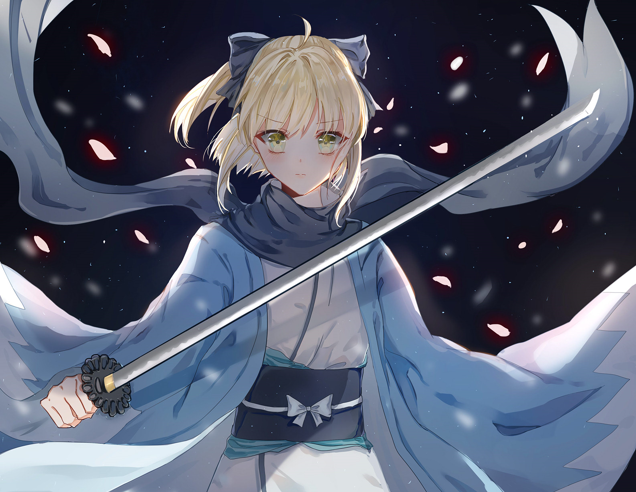 Sakura Saber from Fate/Grand Order HD Wallpaper