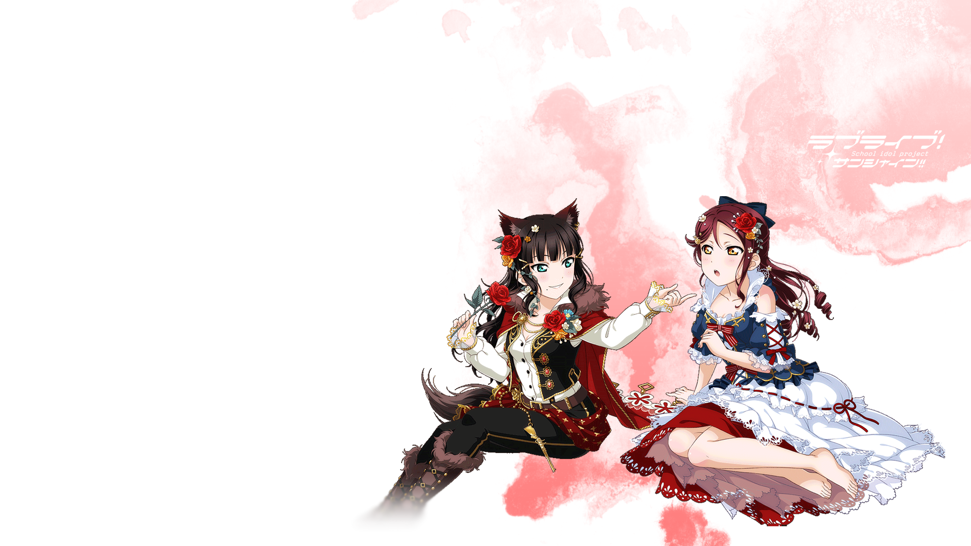 Two girls from Love Live! Sunshine!! HD Wallpaper