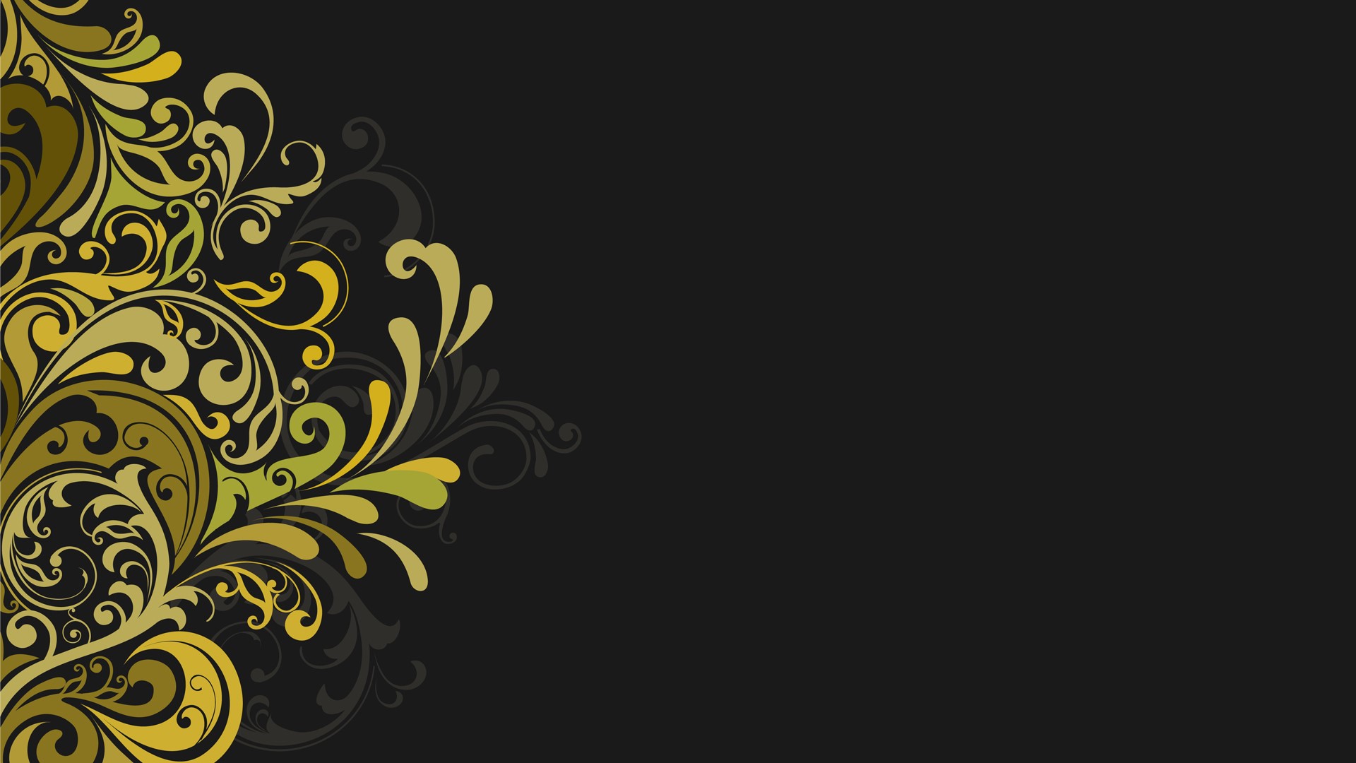 Floral vector design on dark background HD Wallpaper