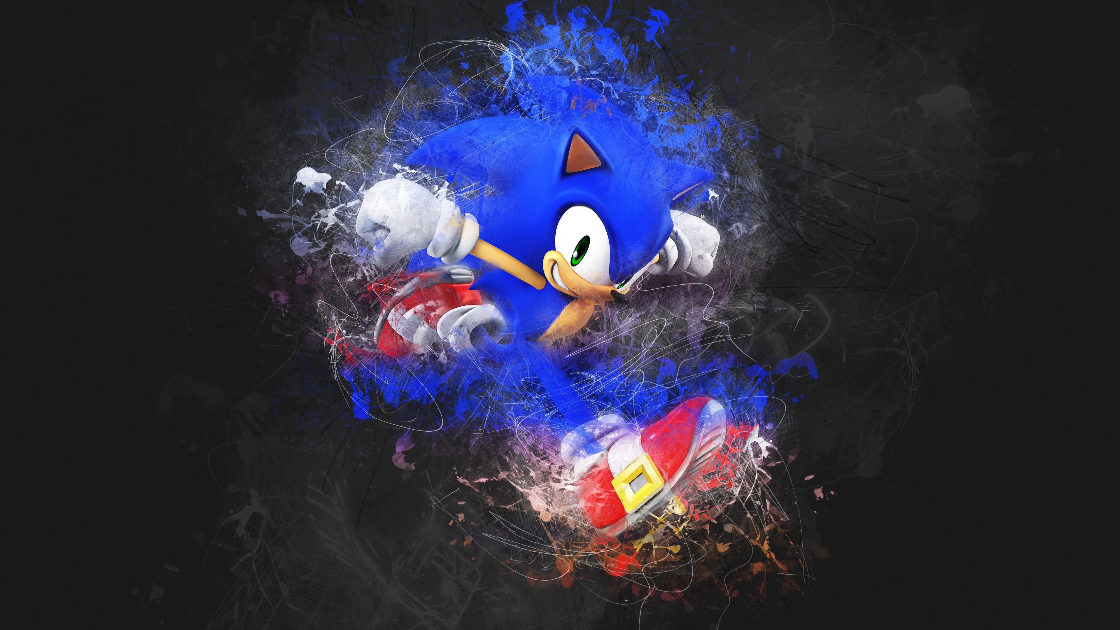 Sonic the Hedgehog in 4K Artwork HD Wallpaper