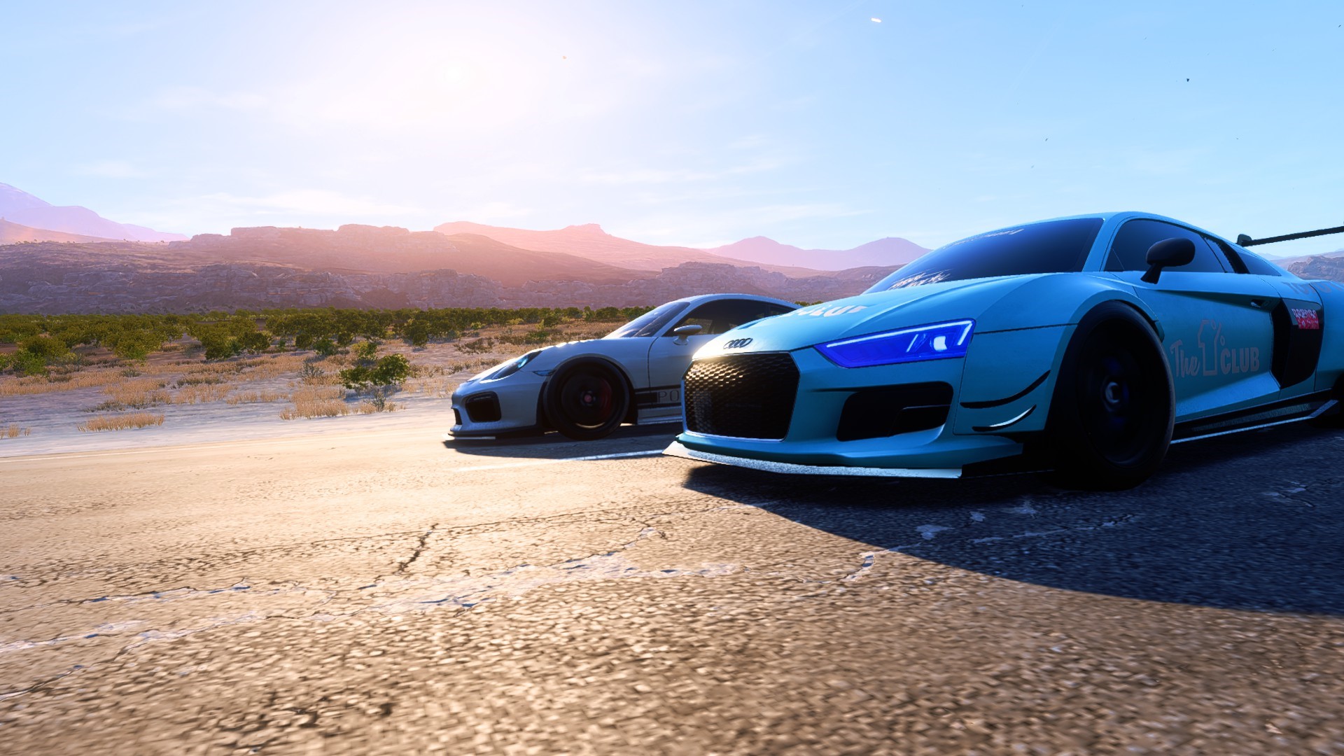 Audi R8 and Porsche in Need for Speed: Payback HD Wallpaper