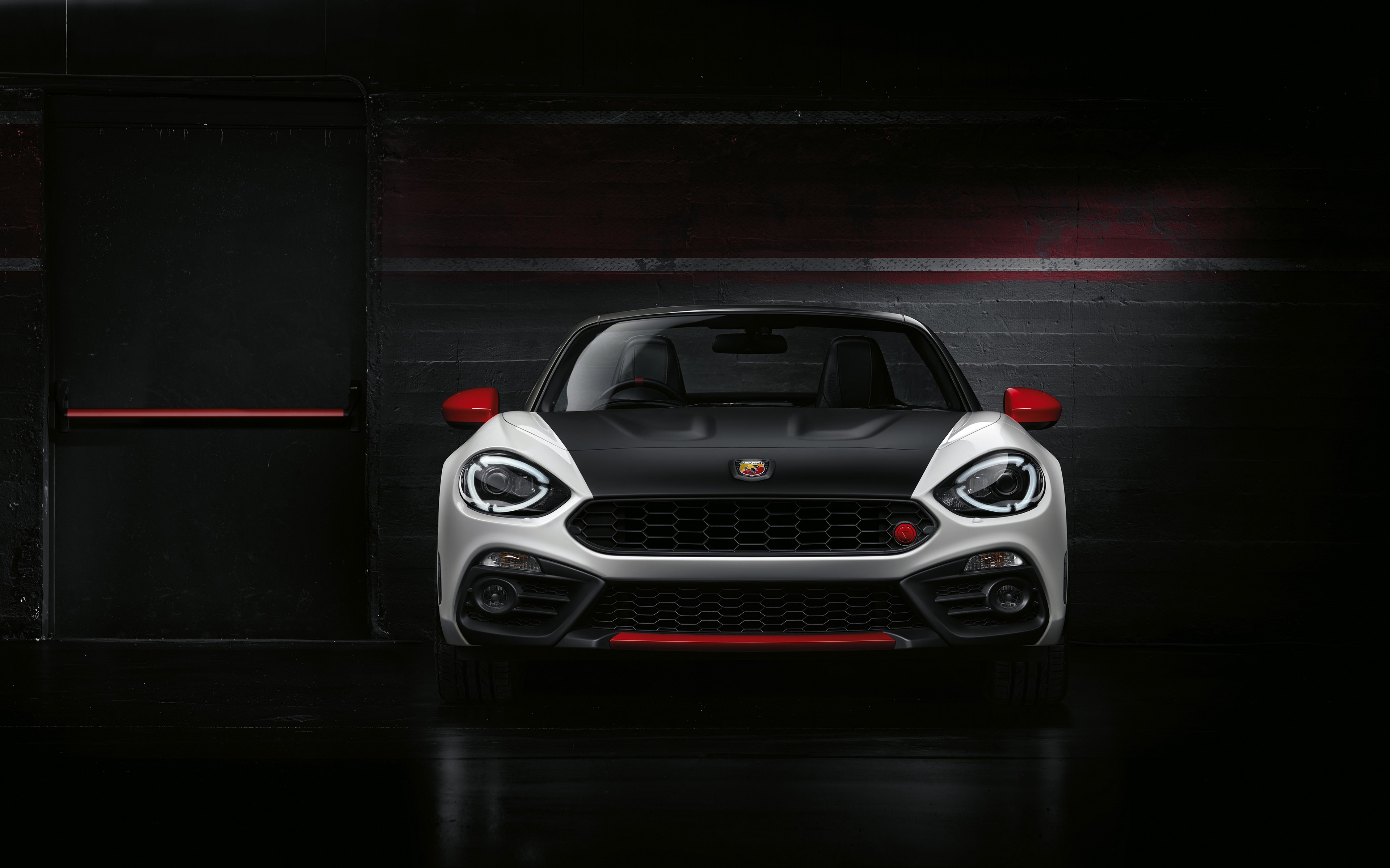 4K Fiat 124 Sports Car Frontal View HD Wallpaper