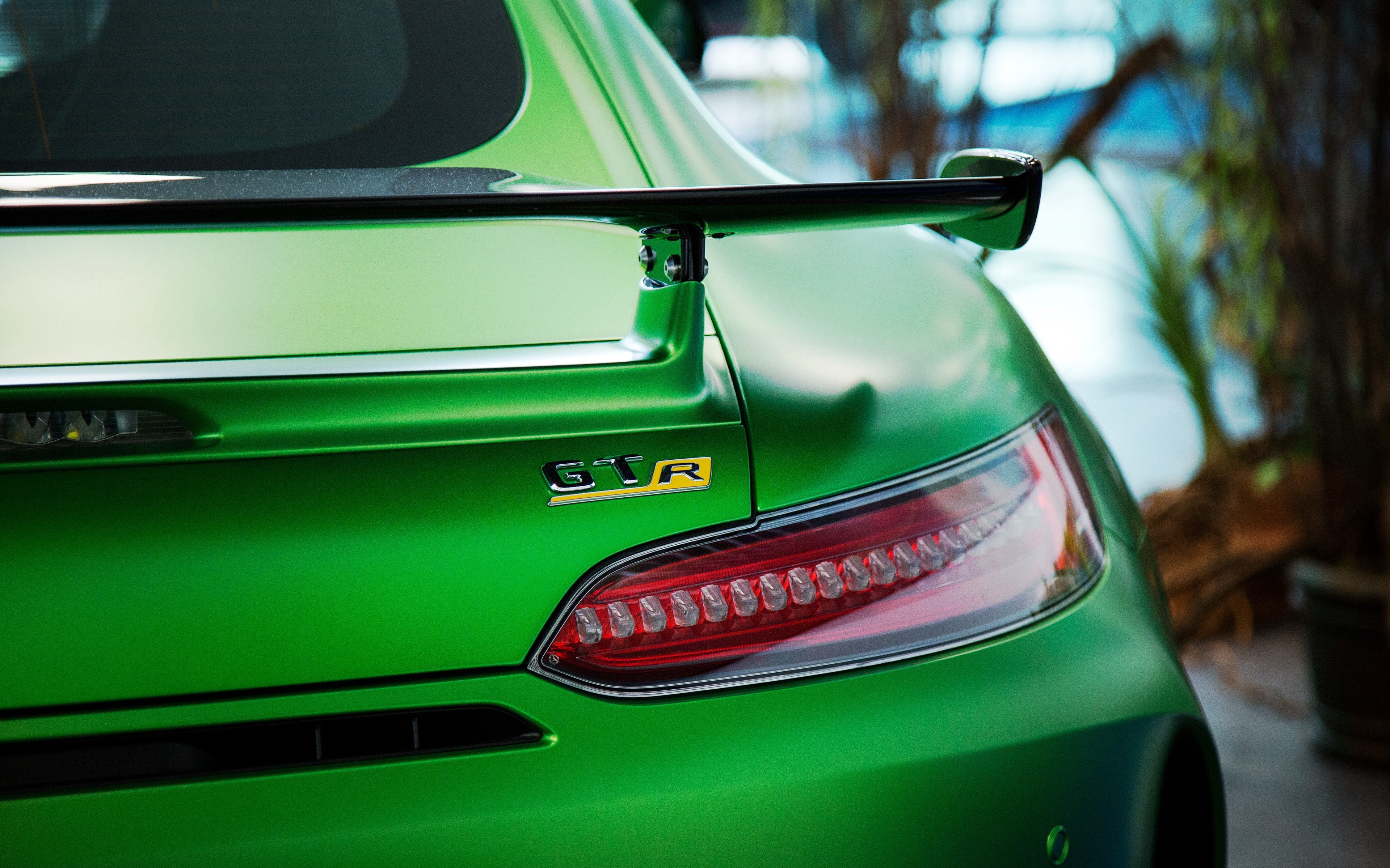 Green Mercedes-AMG GT R car HD Wallpaper