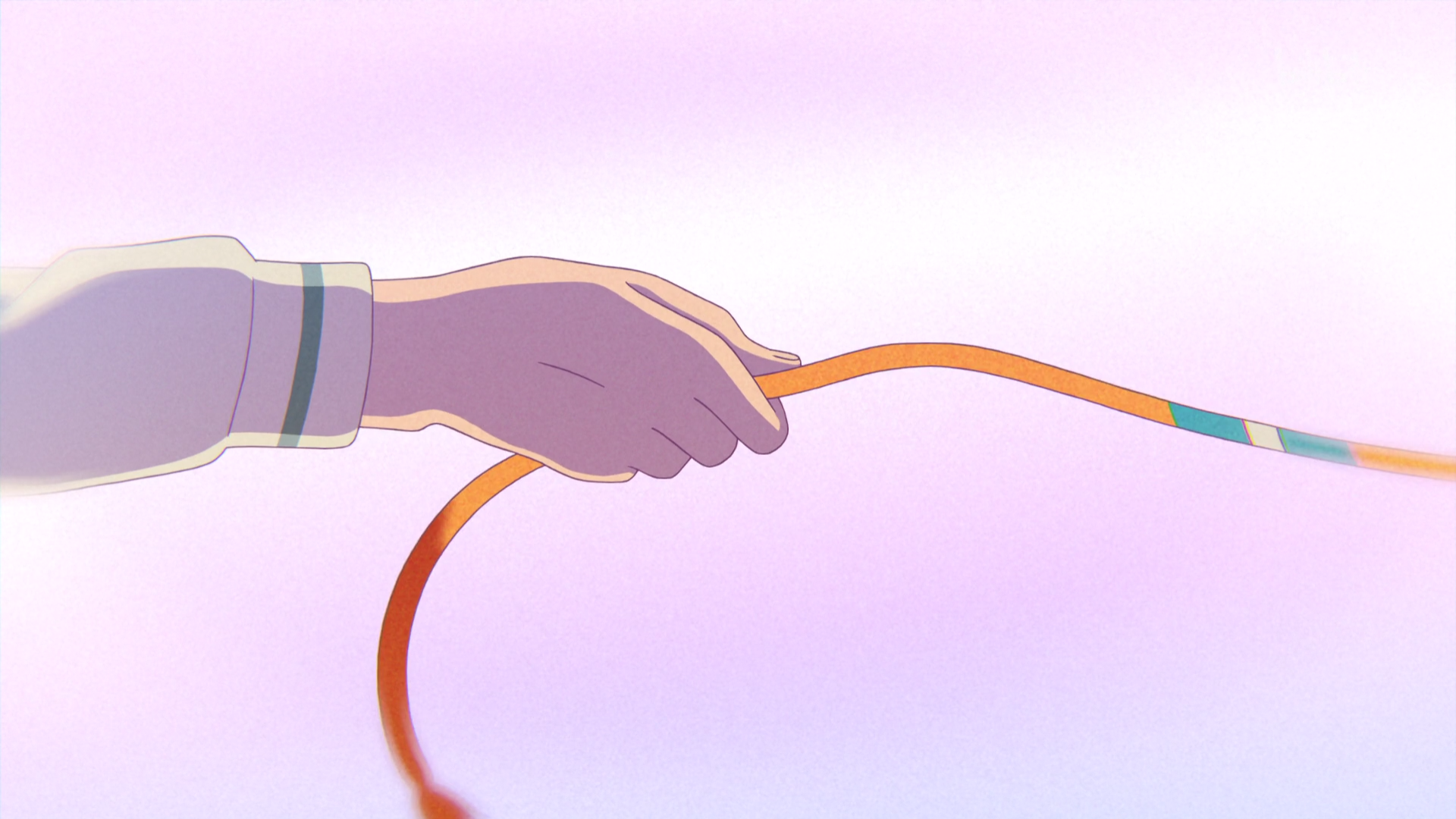 Hand holding an orange cord in Kimi no Na Wa HD Wallpaper