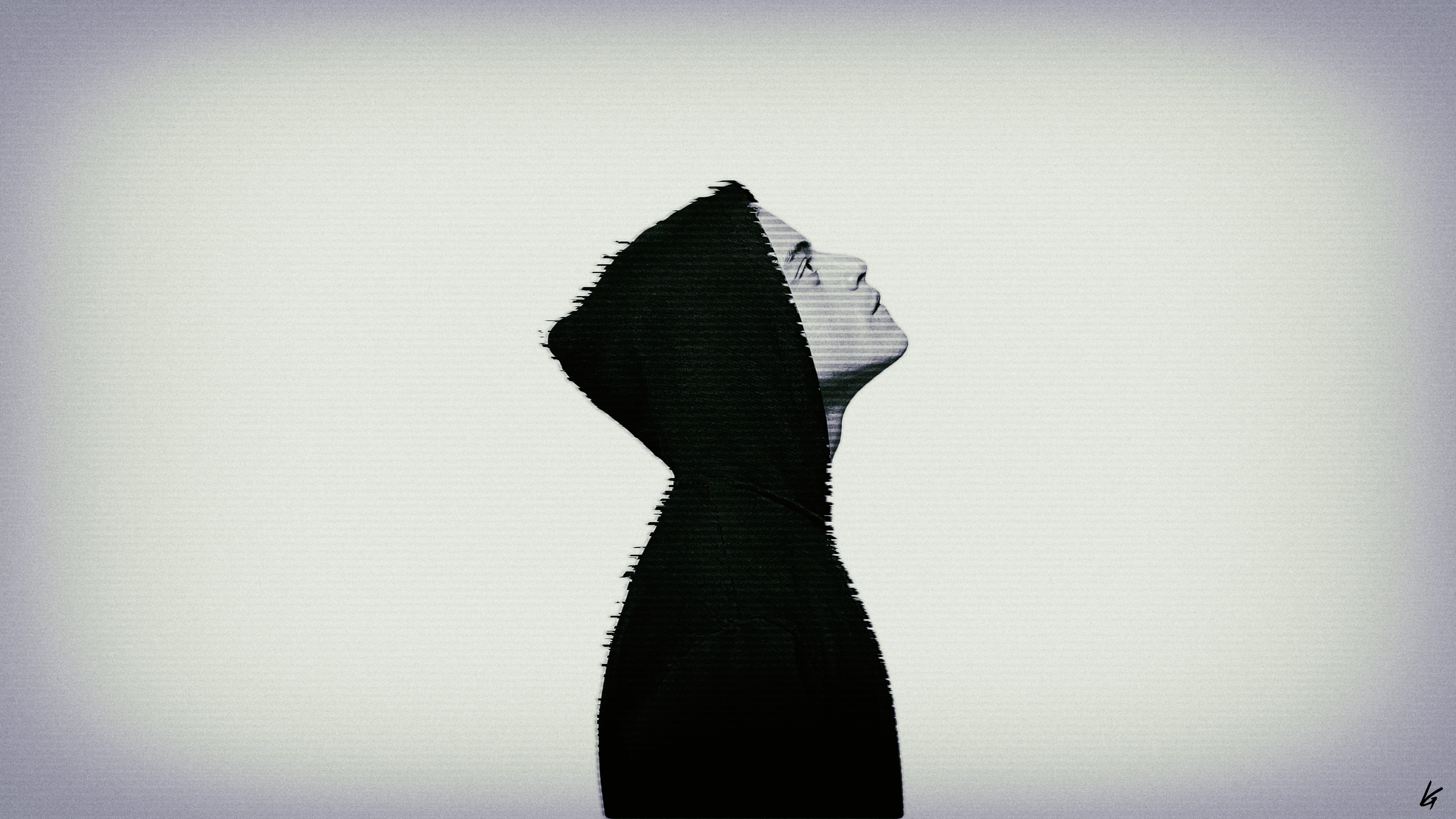 Elliot Alderson from Mr. Robot Glitch Art HD Wallpaper