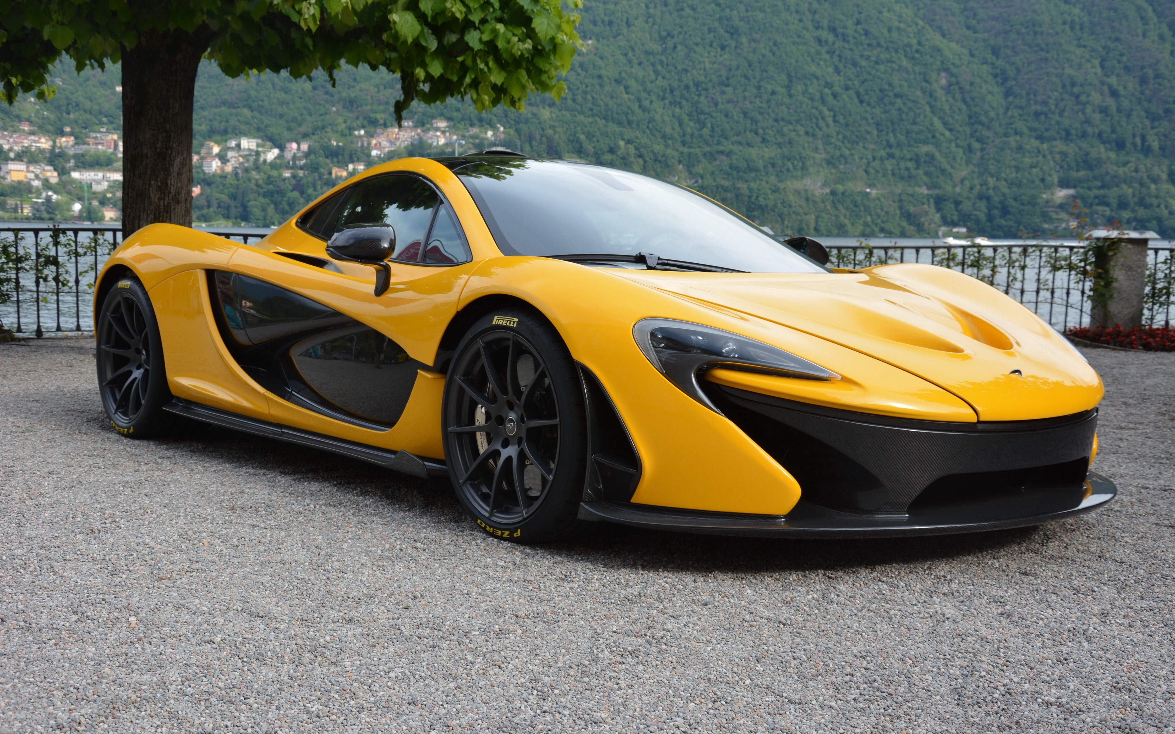 Yellow McLaren P1 car HD Wallpaper