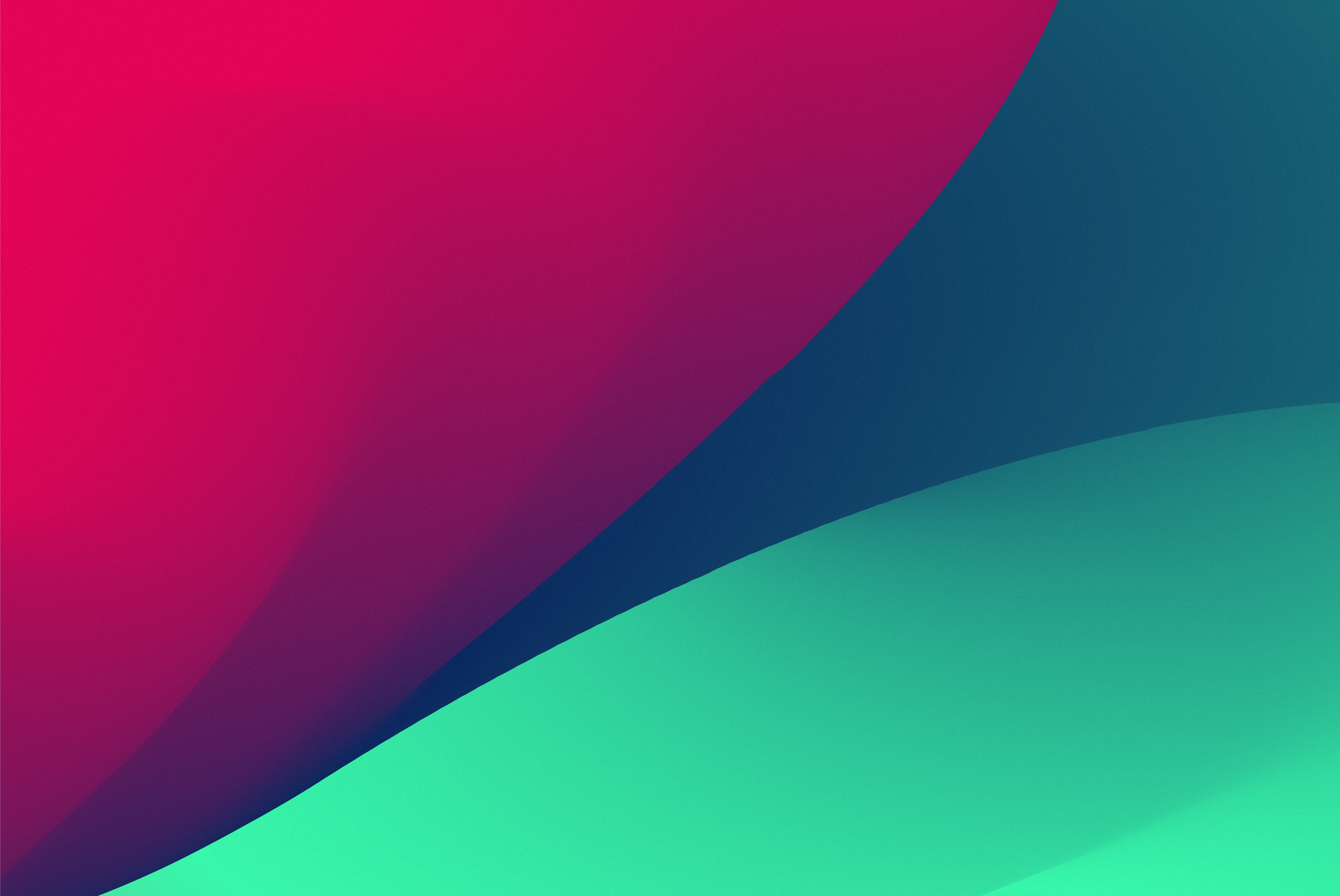 Abstract gradient of red, blue, and turquoise shapes HD Wallpaper
