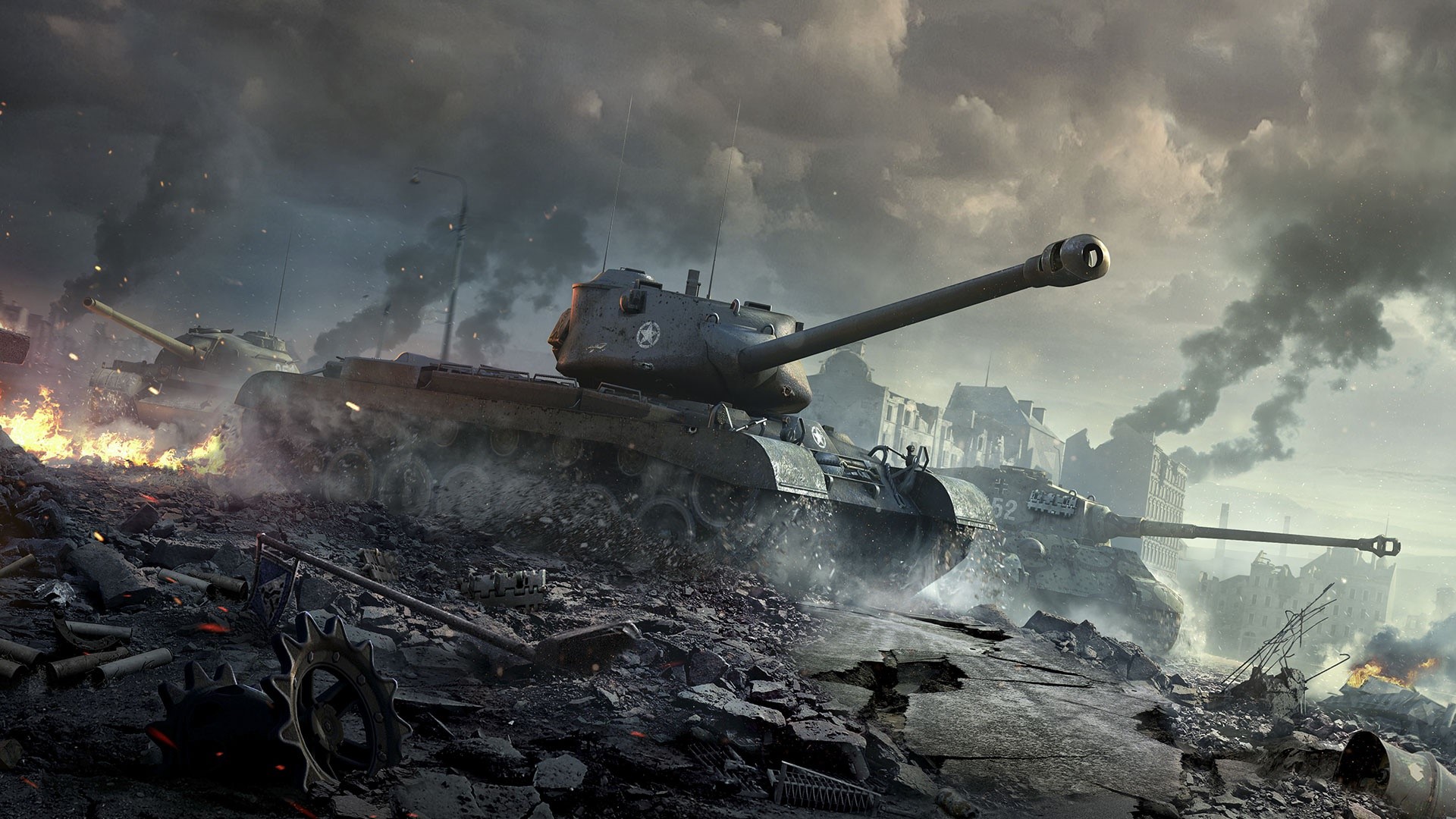 M47 Patton tanks in World of Tanks HD Wallpaper