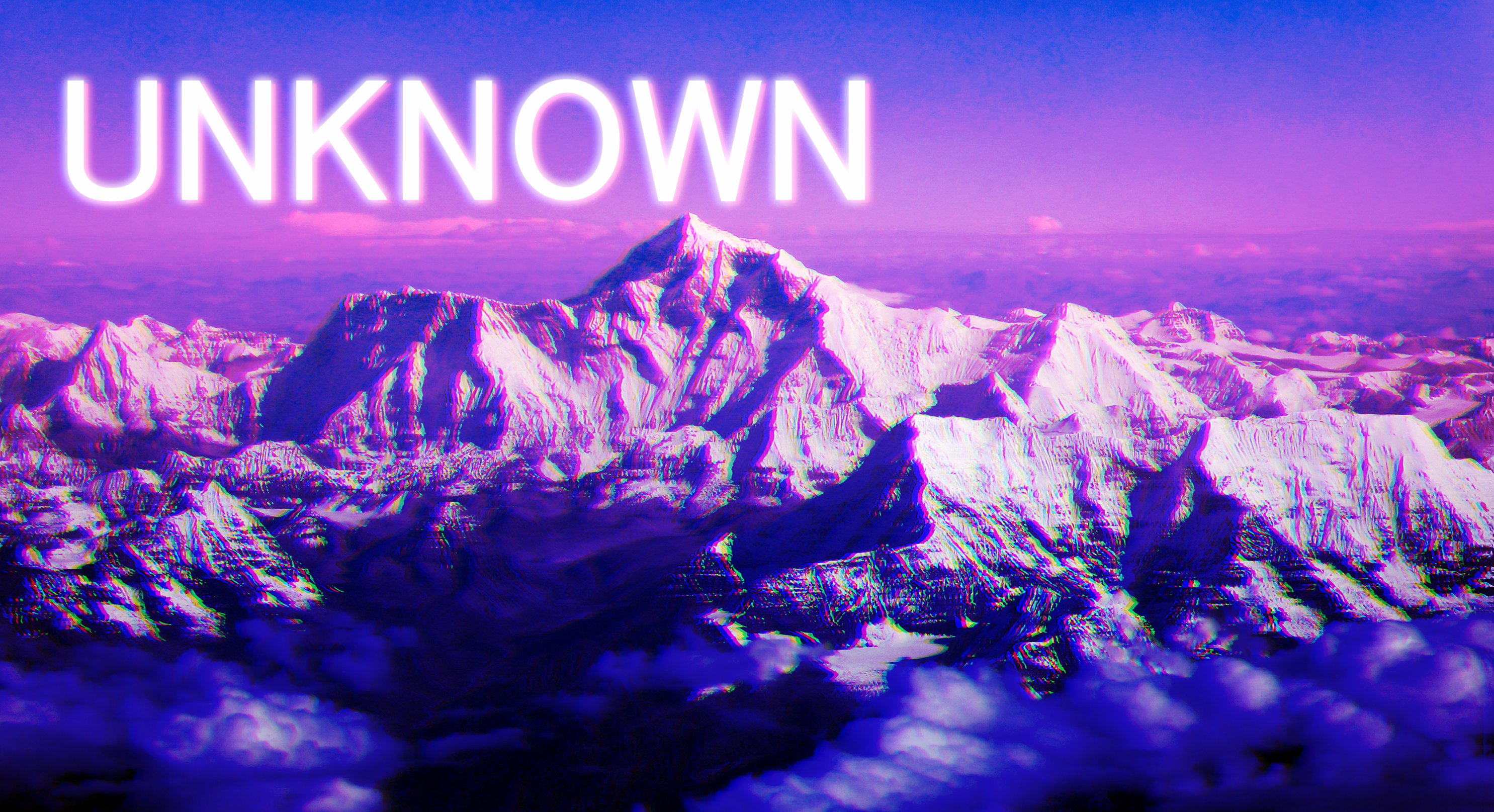 Unknown mountains with retrowave aesthetic HD Wallpaper