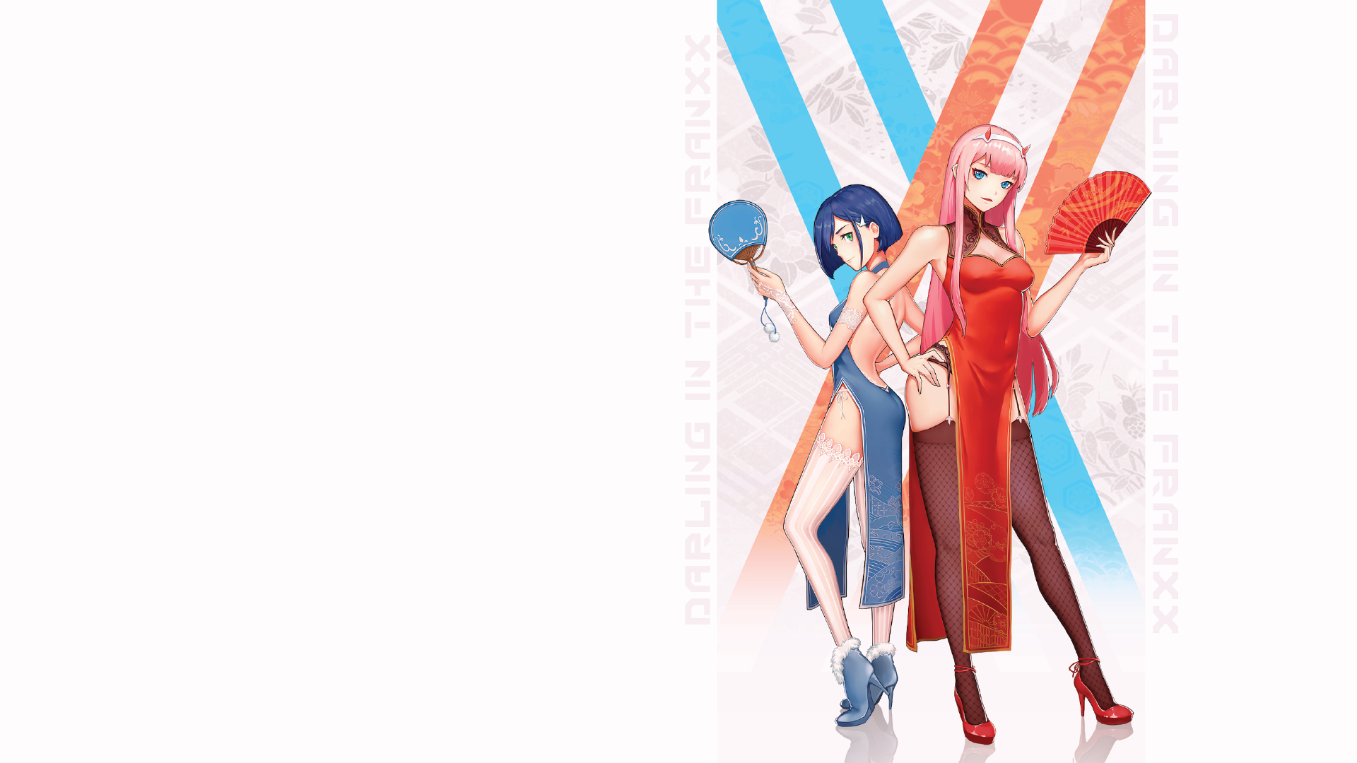 Darling in the FranXX Ichigo and Zero Two Fan Art HD Wallpaper
