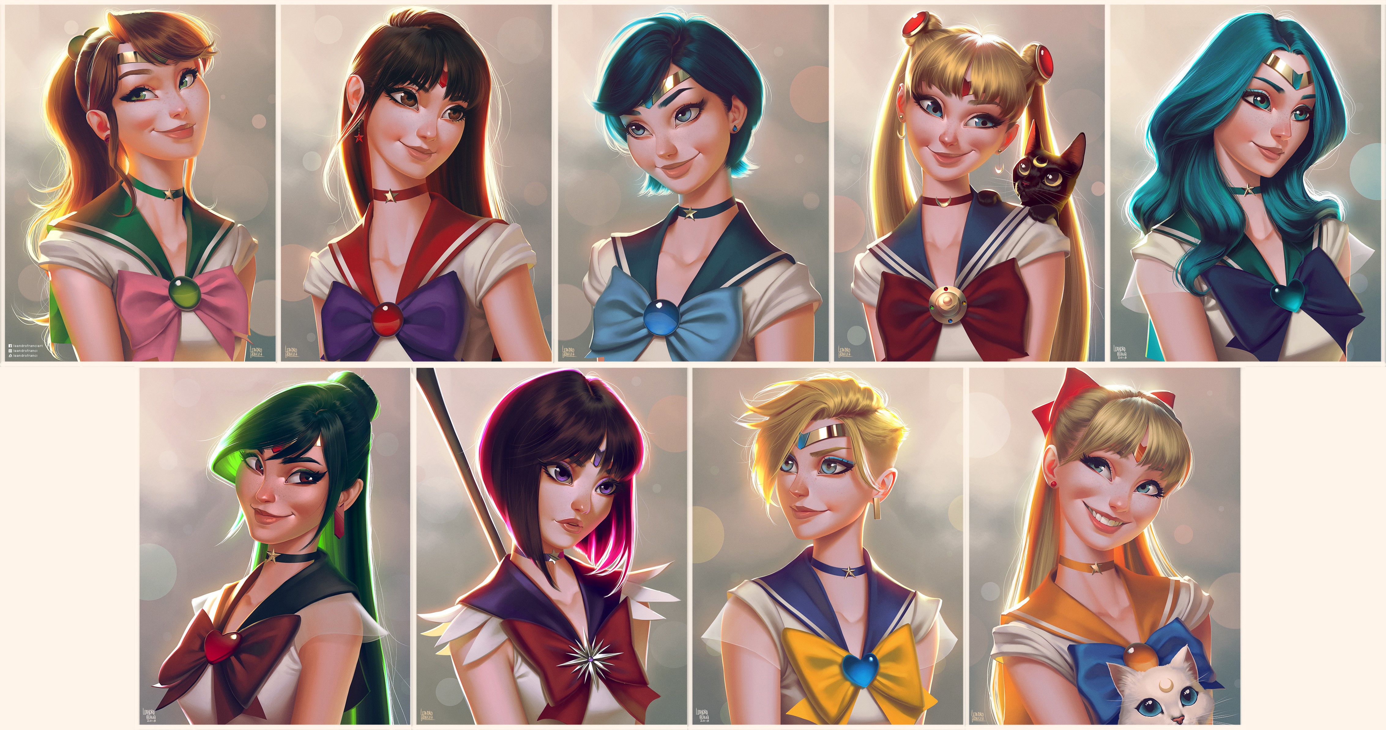 Sailor Moon characters in 4K HD Wallpaper
