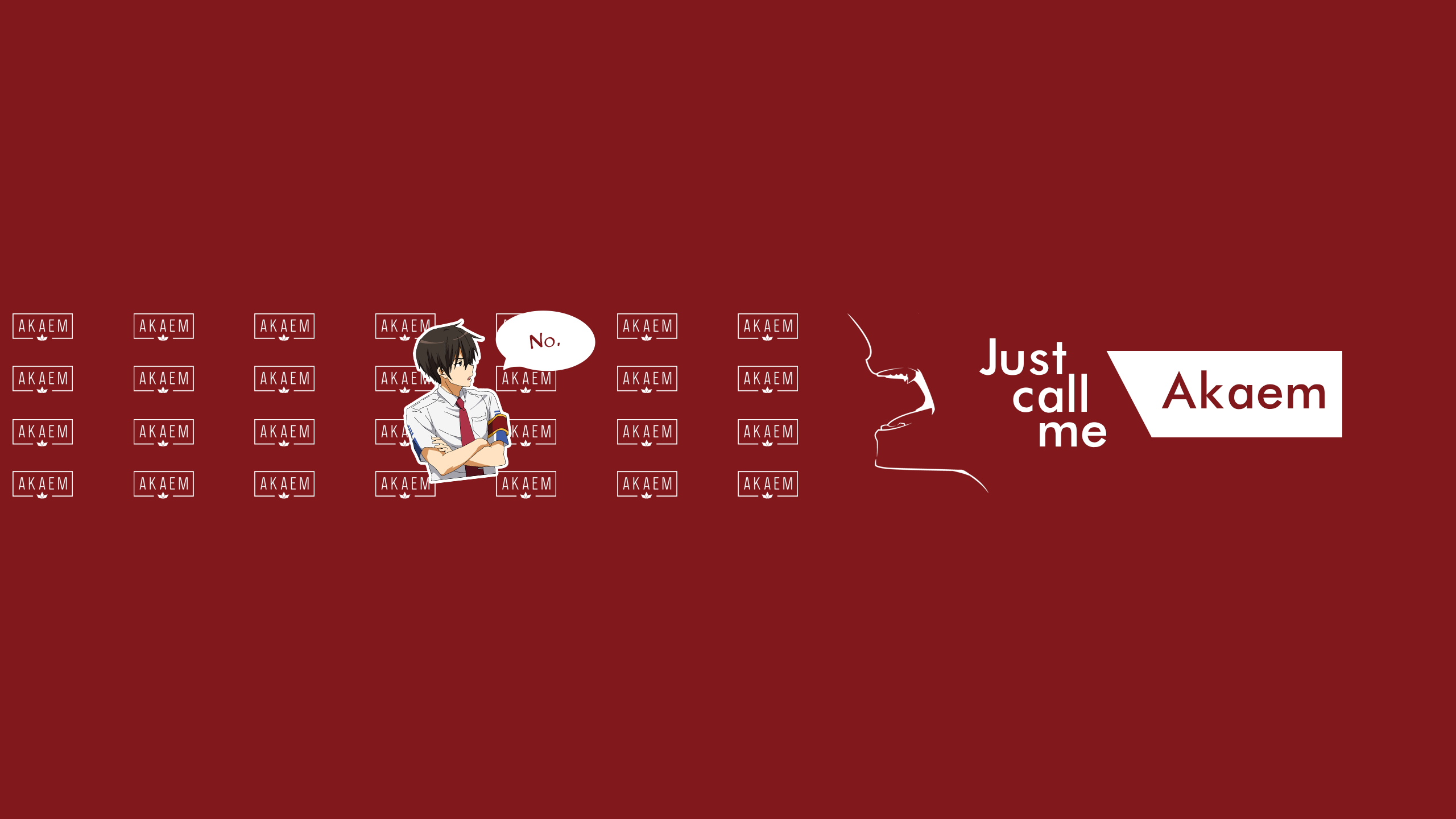 Anime character with speech bubble and text HD Wallpaper