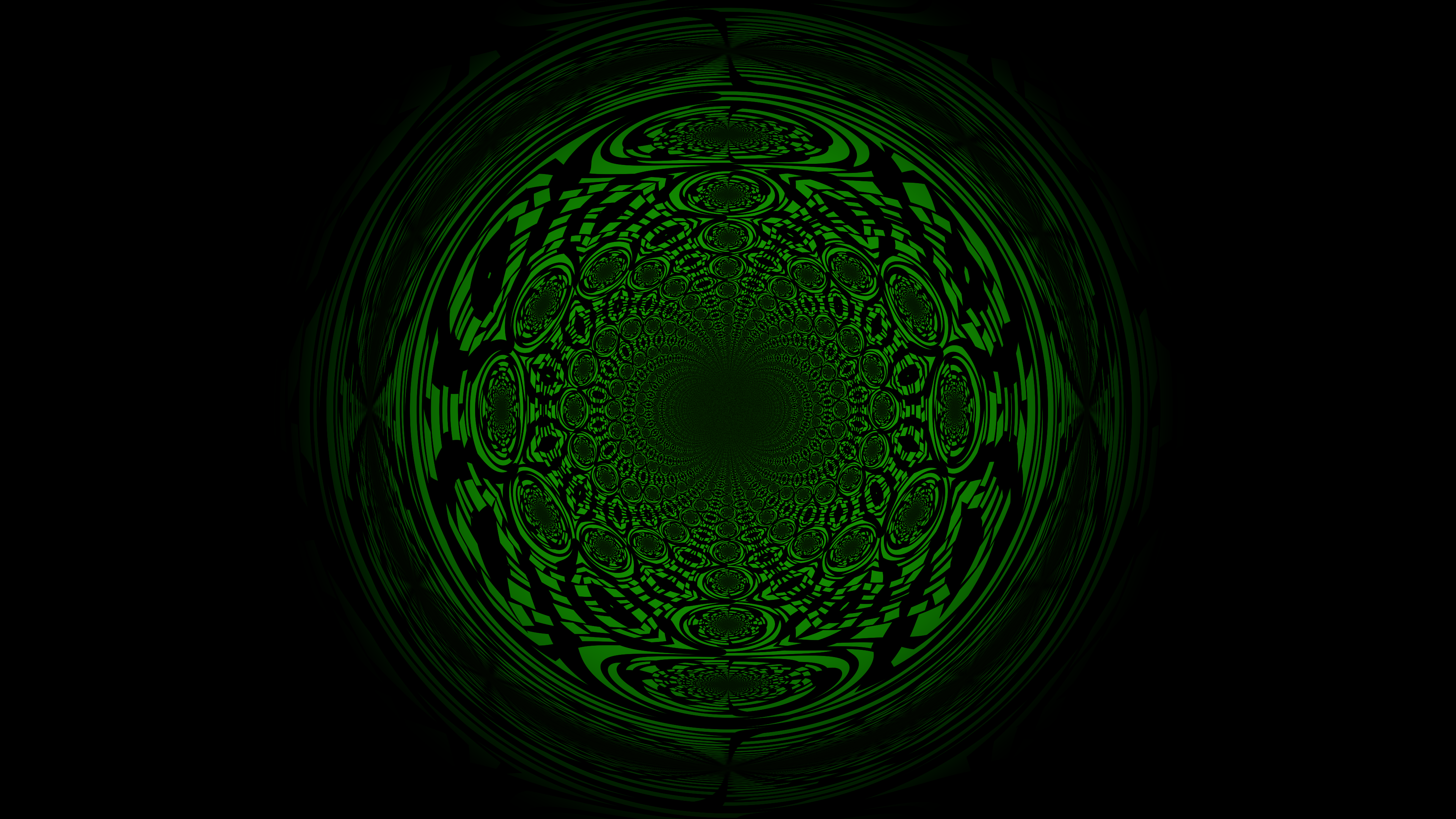 Abstract green bubble pattern HD Wallpaper