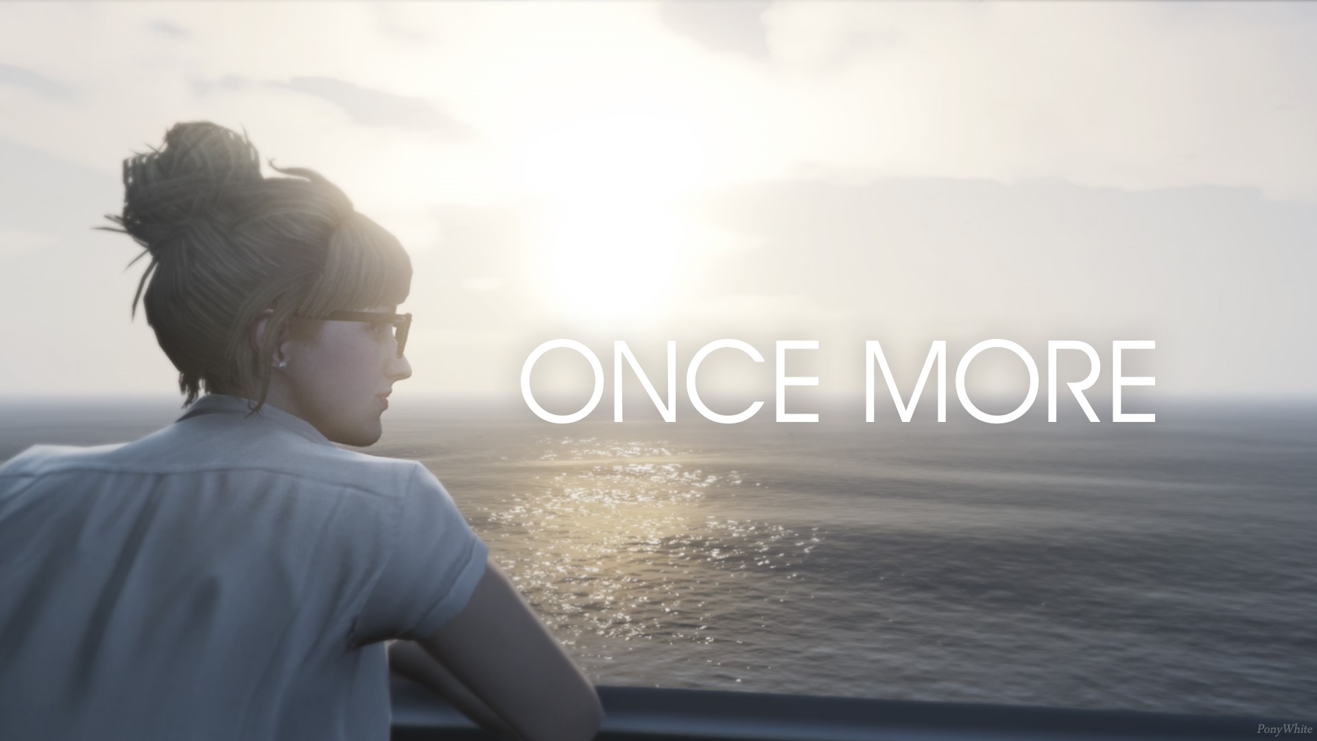 Woman looking at the ocean in Grand Theft Auto V HD Wallpaper