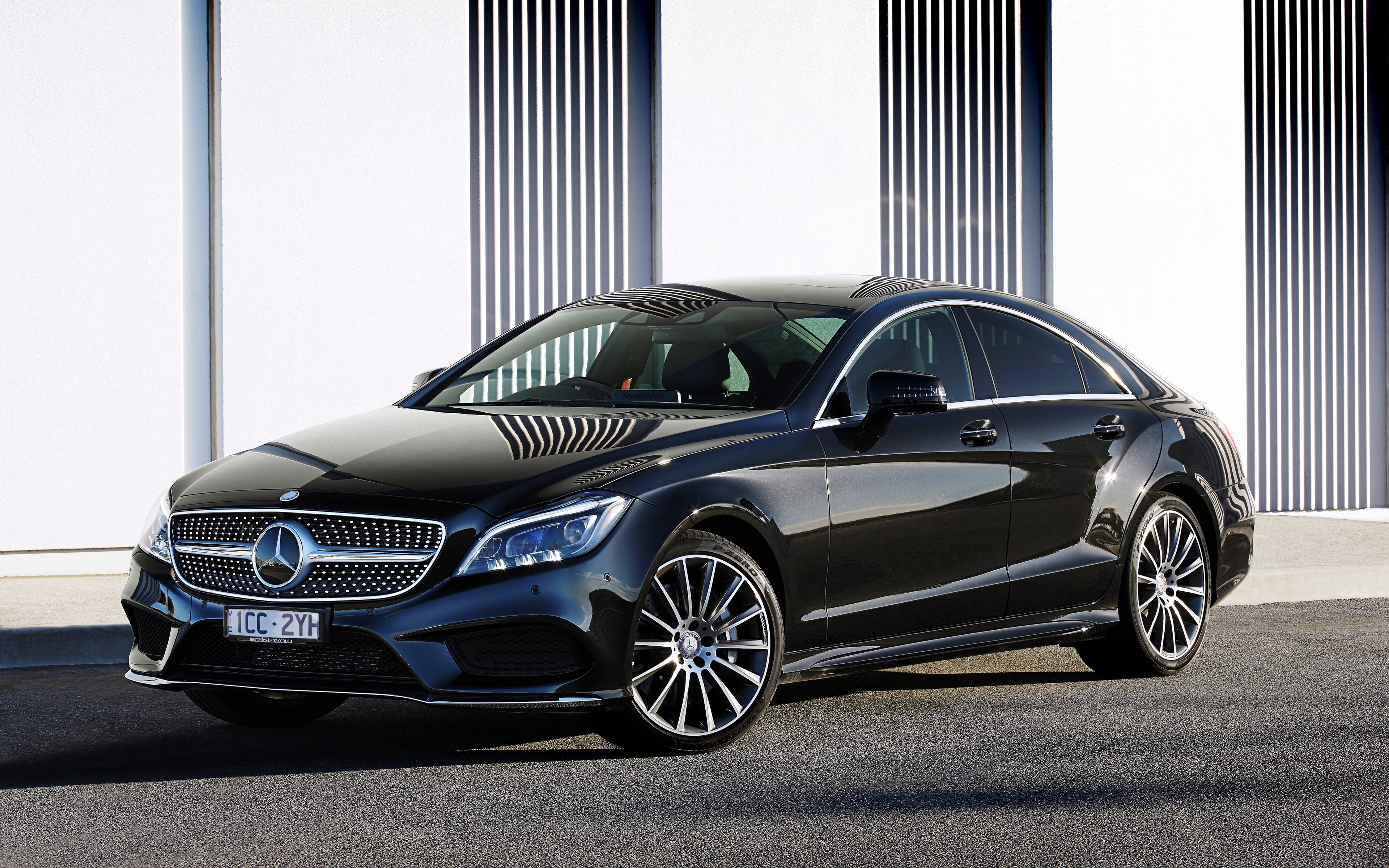 4K Mercedes Benz black car HD Wallpaper