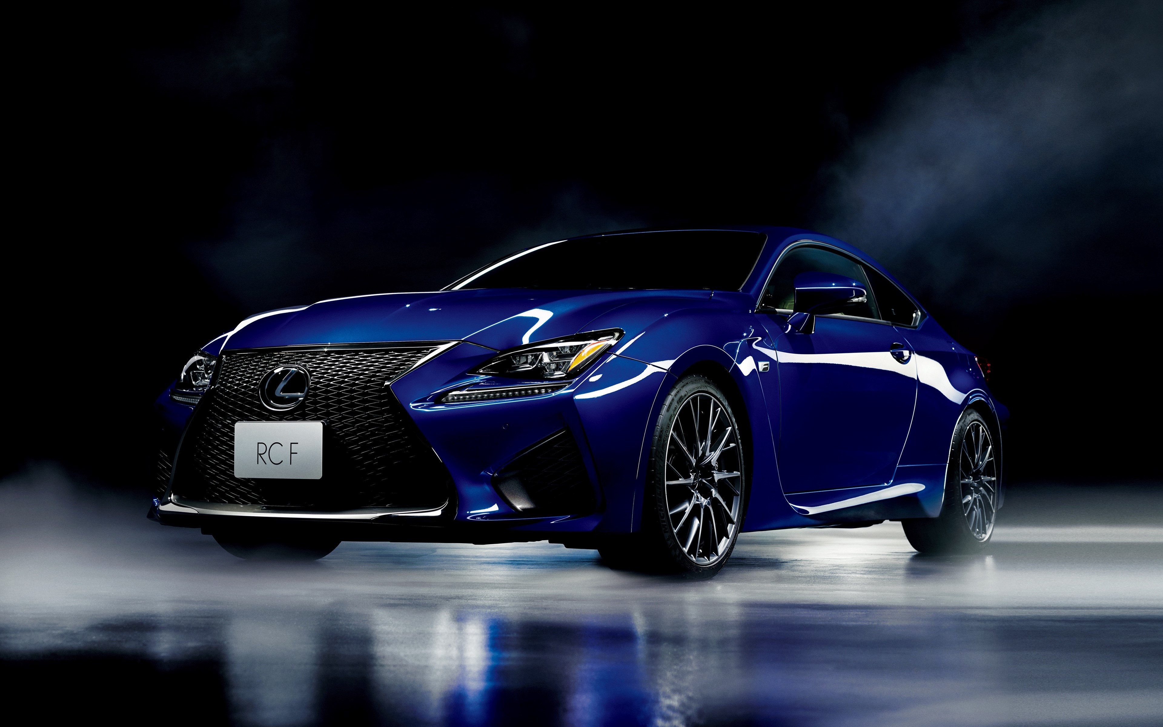 4K Lexus RC F blue car HD Wallpaper