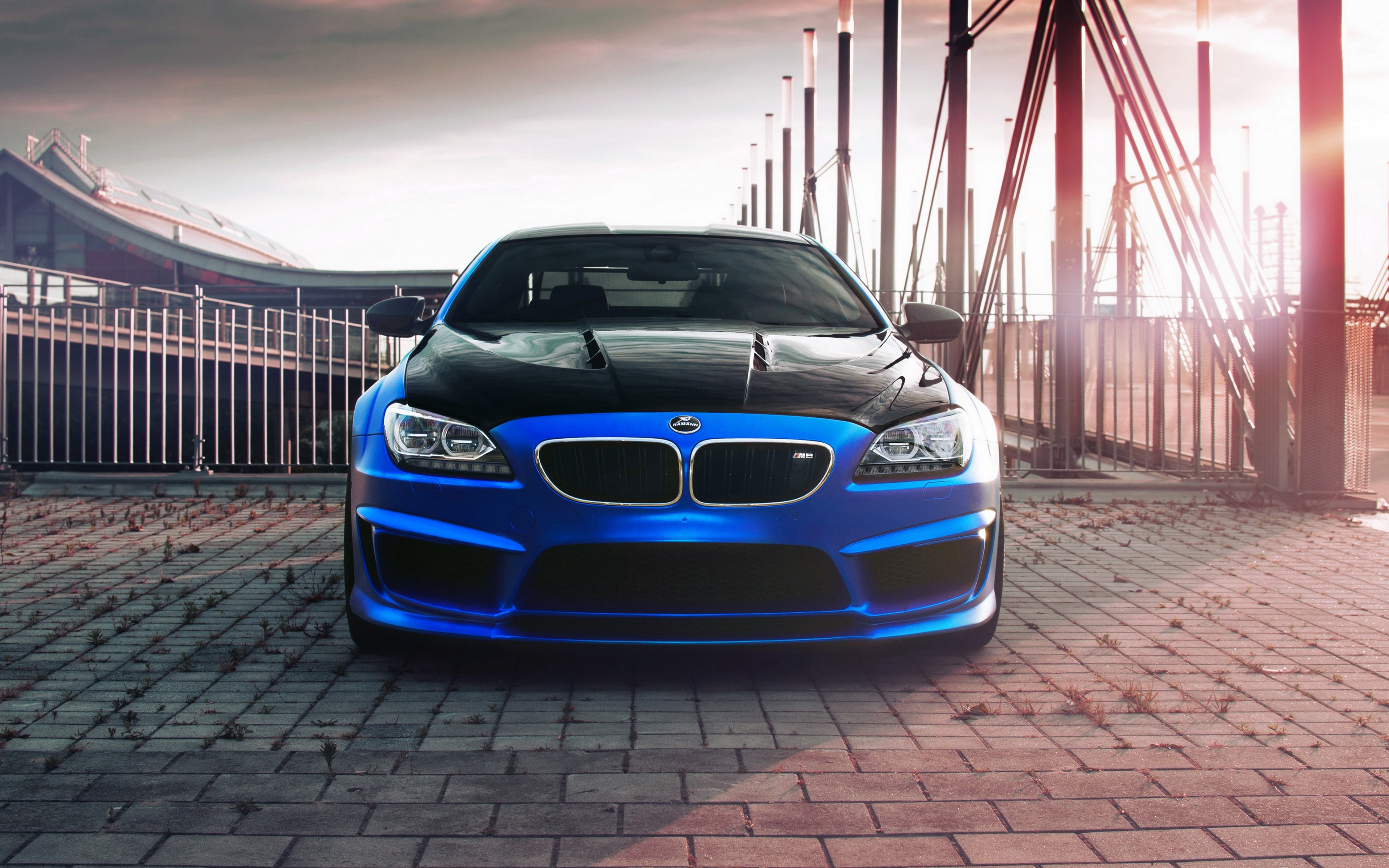 4K Blue BMW 6 Series Tuning Car HD Wallpaper