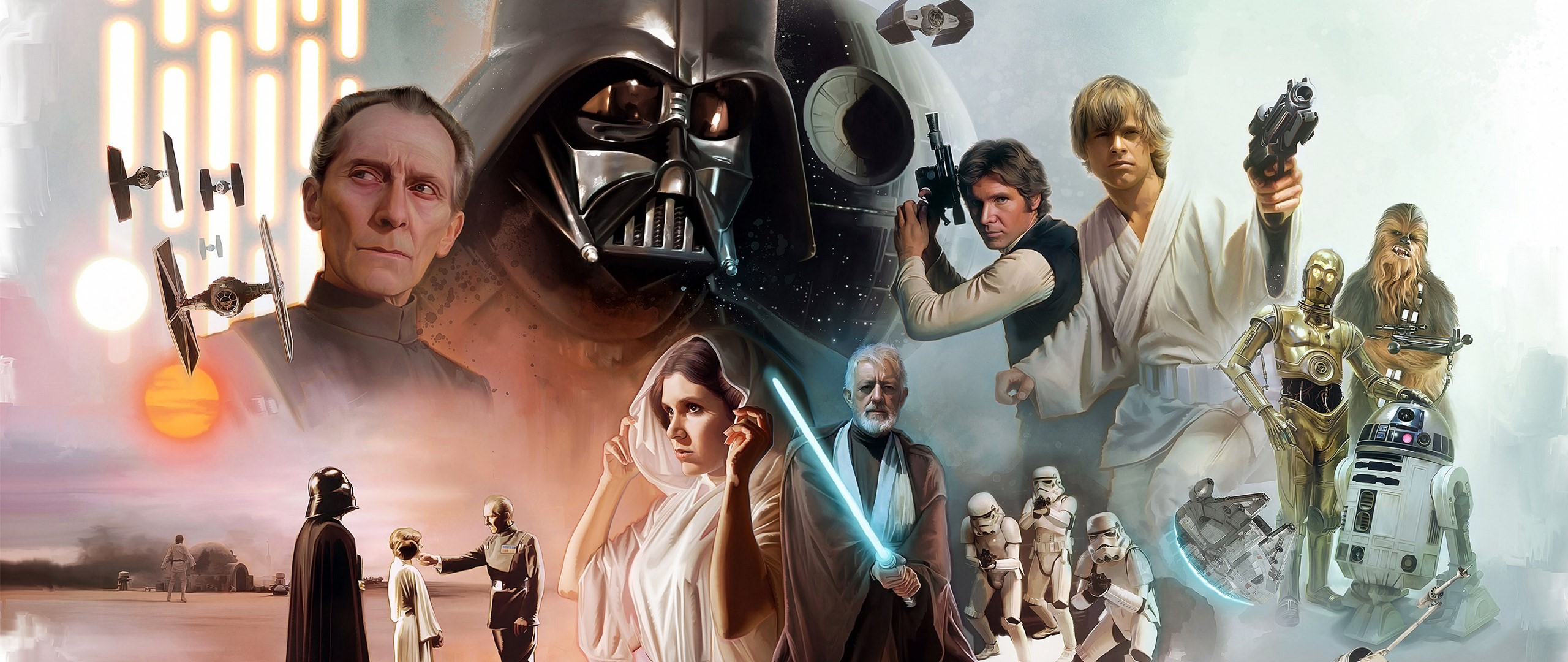 Star Wars characters montage HD Wallpaper