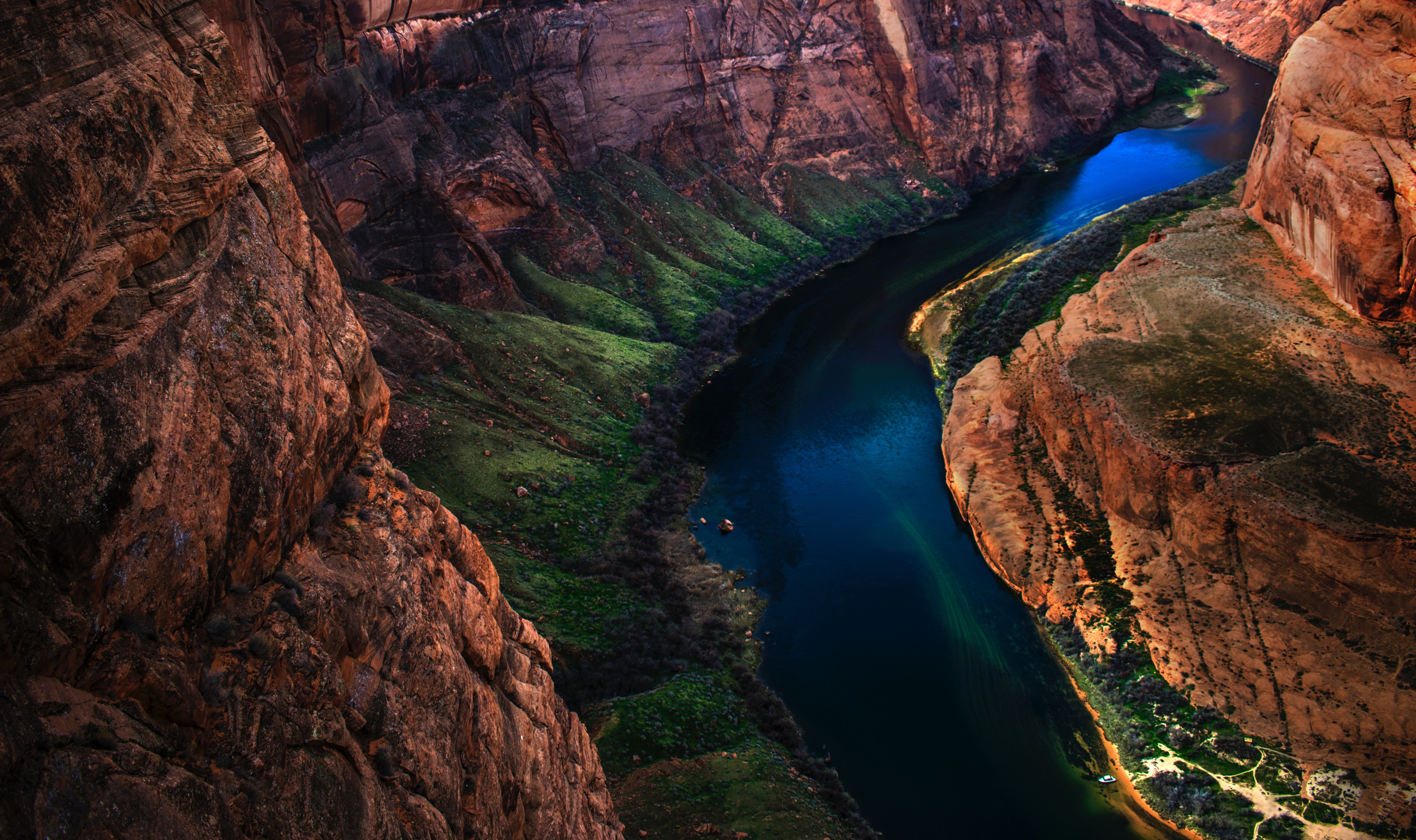 4K Grand Canyon National Park river landscape HD Wallpaper