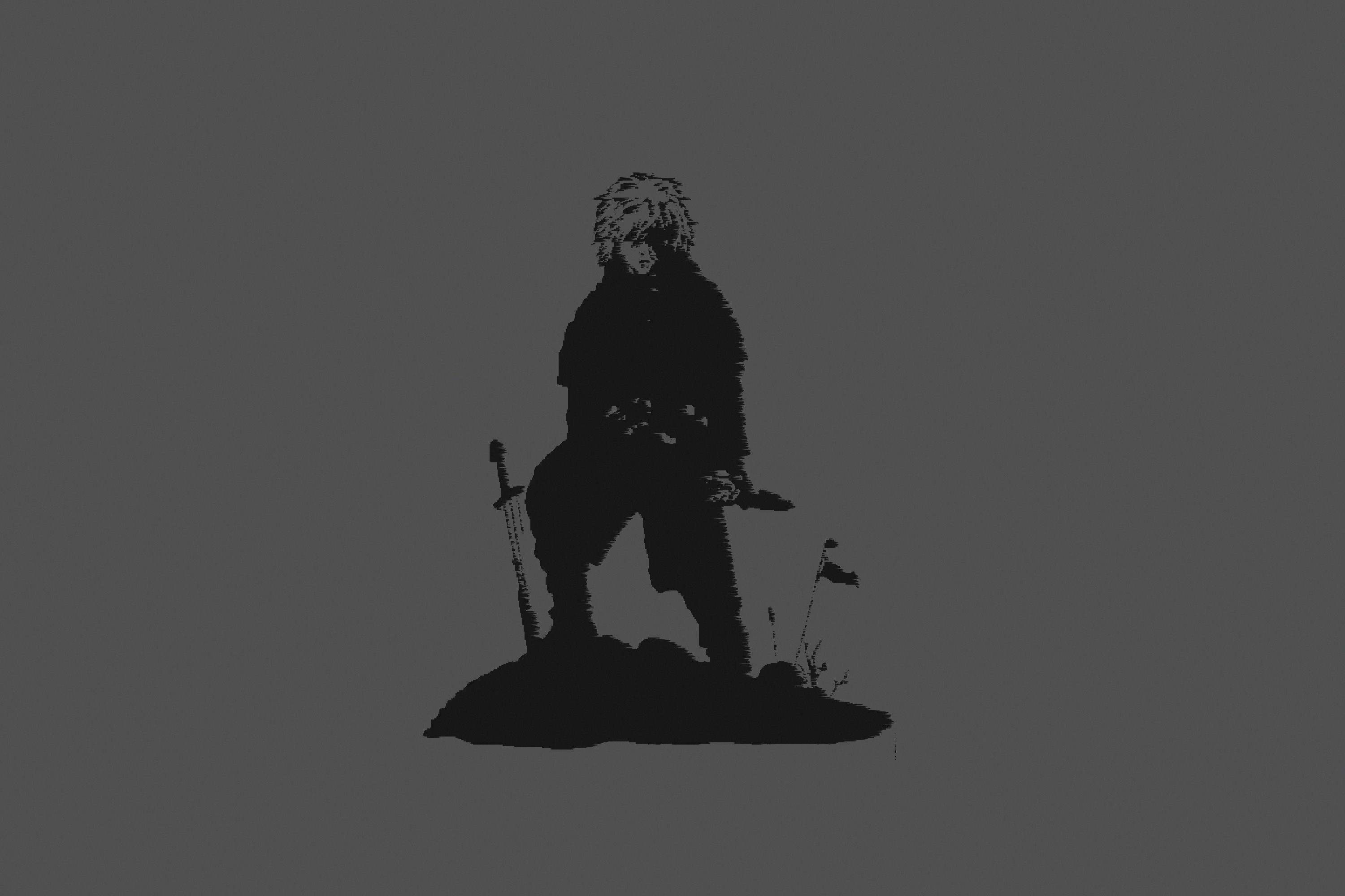 Thorfinn from Vinland Saga standing on a battlefield HD Wallpaper
